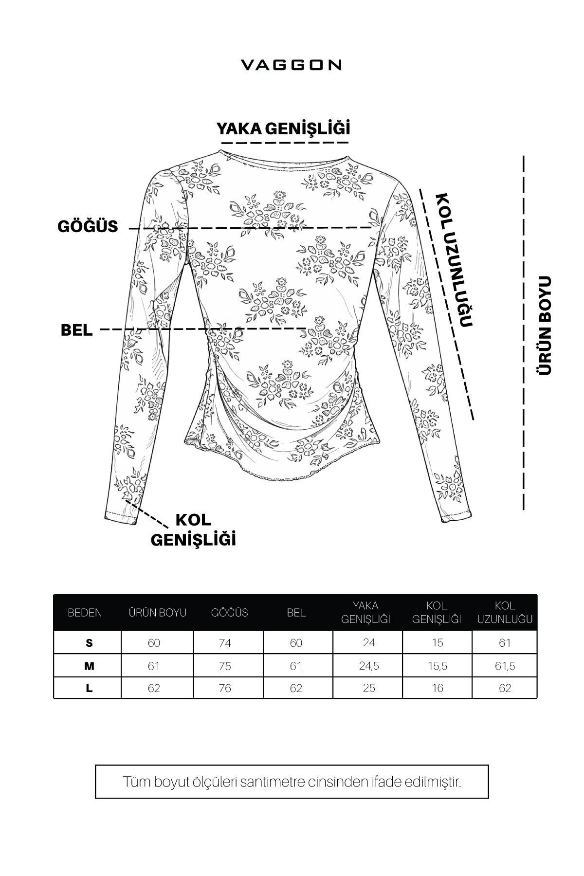 Kahverengi Transparan İşlemeli Bluz