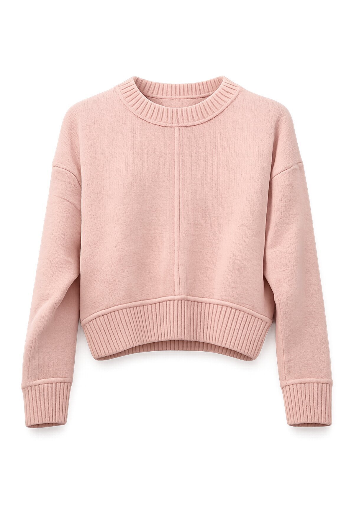 Pembe Triko Kısa Kazak