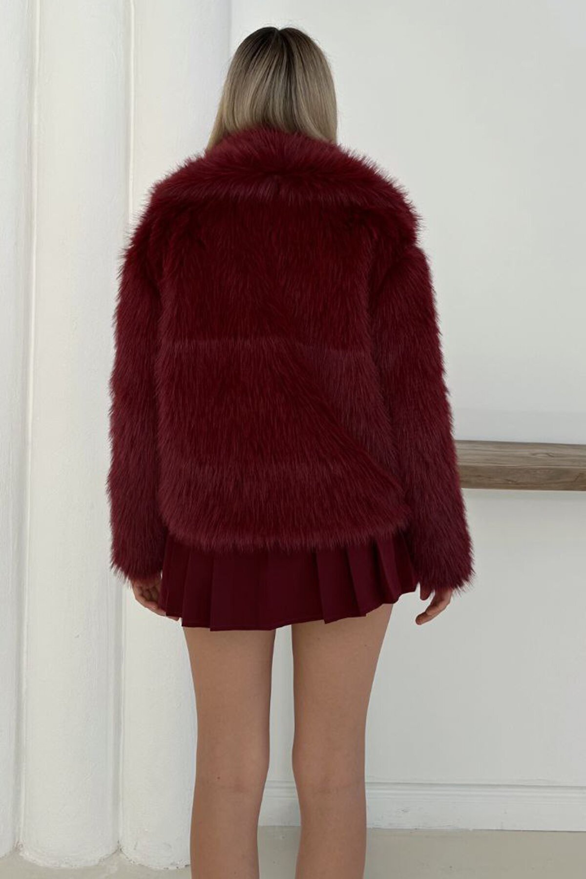 Uzun Tüylü Kürk Mont