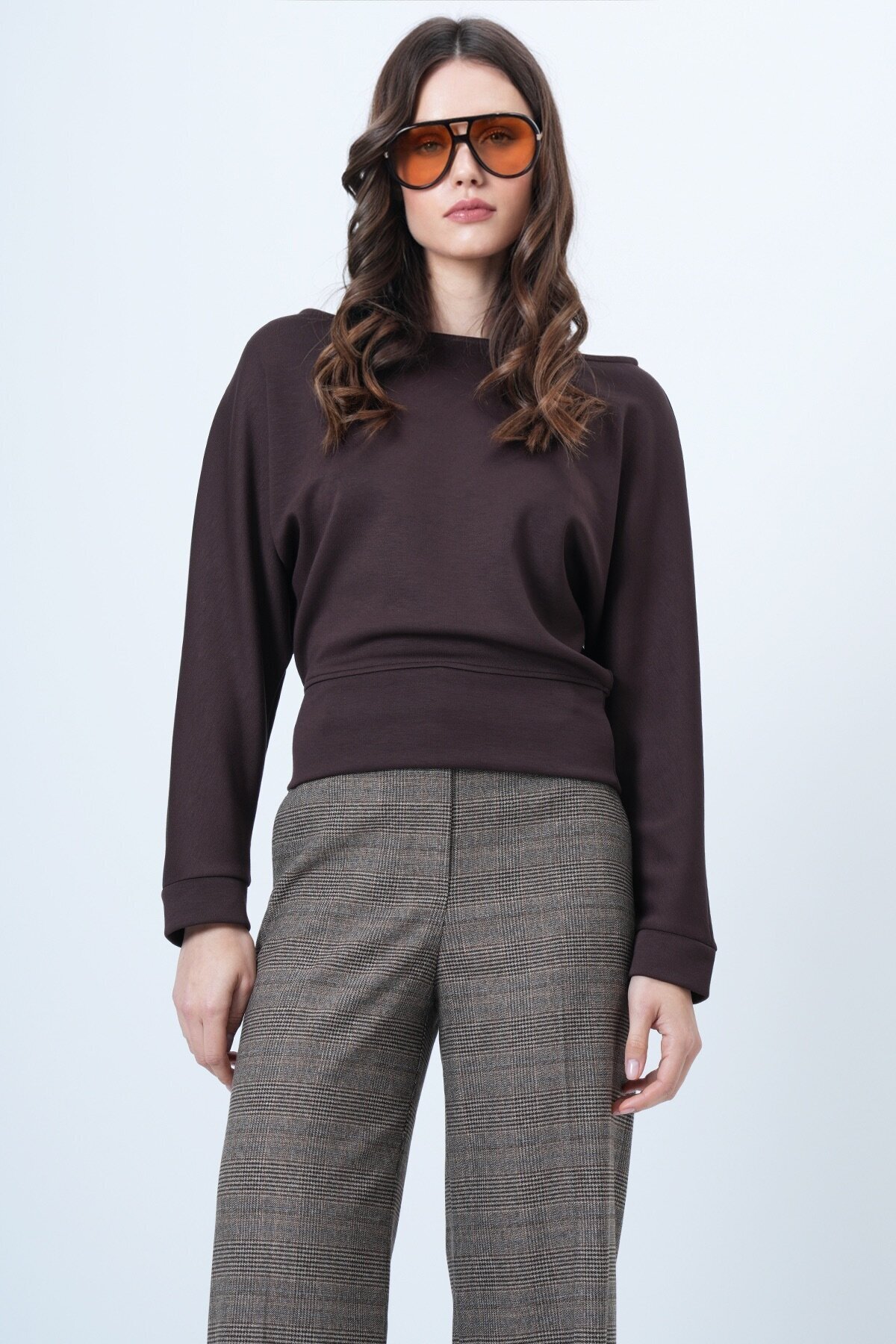 Yarasa Kol Kayık Yaka Oversize Bluz