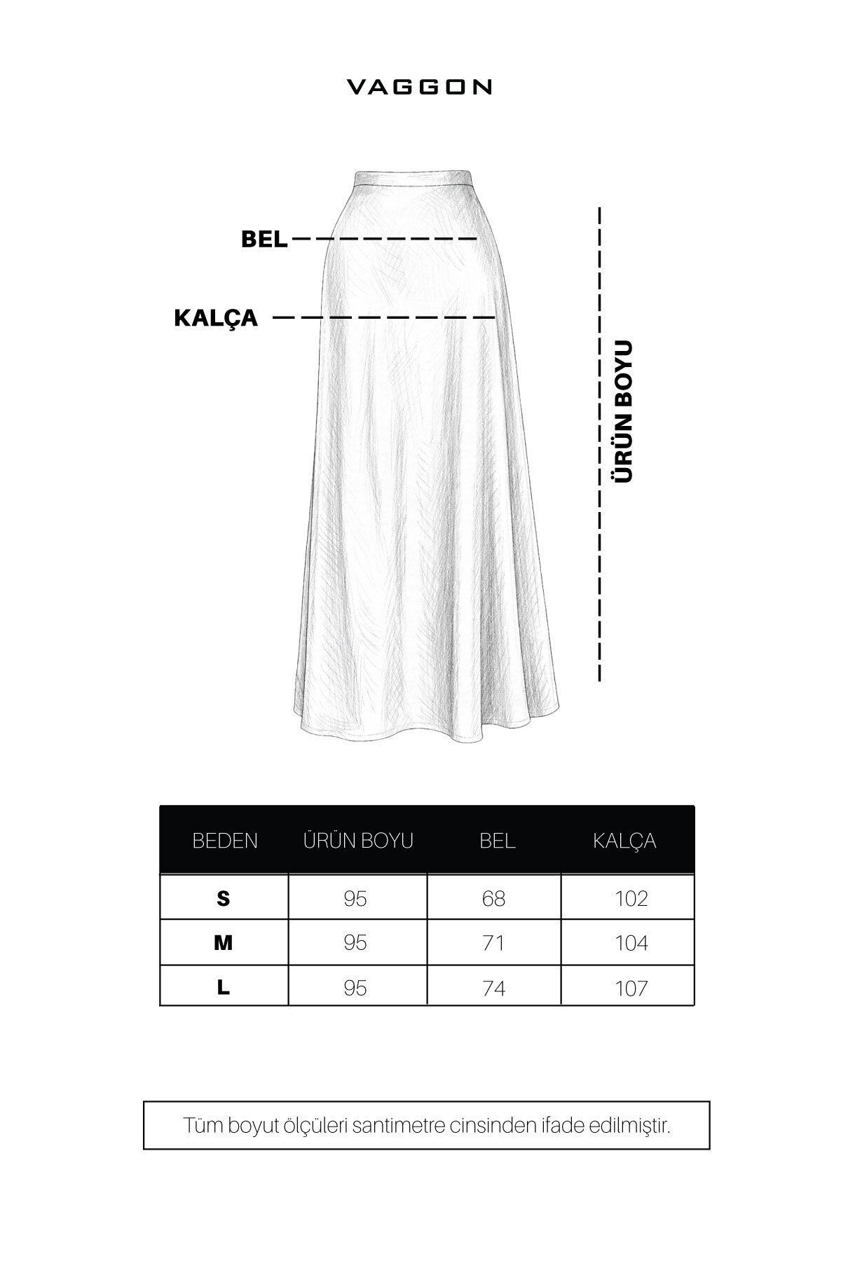 Yüksek Bel Basic Saten Etek