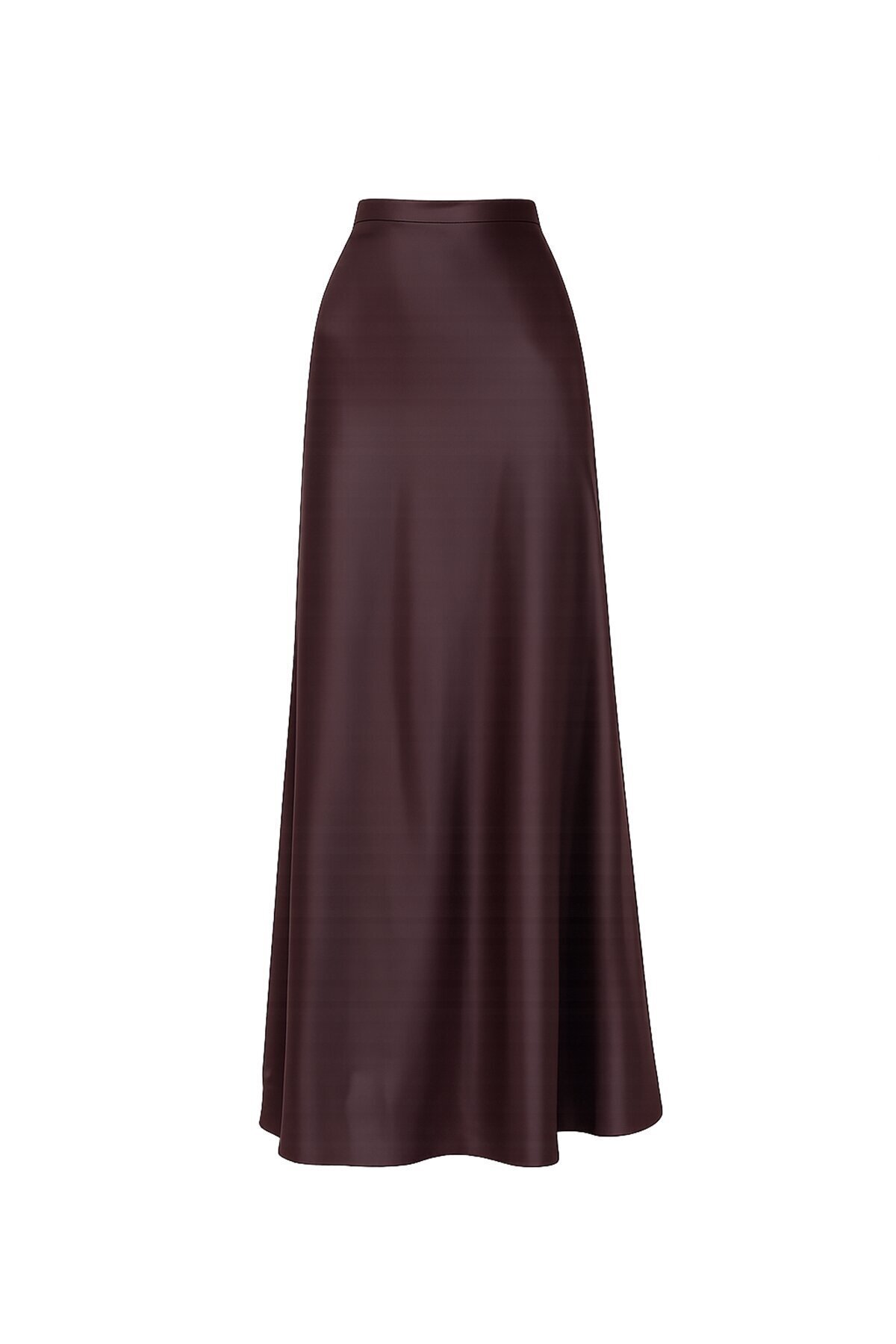 Yüksek Bel Basic Saten Etek