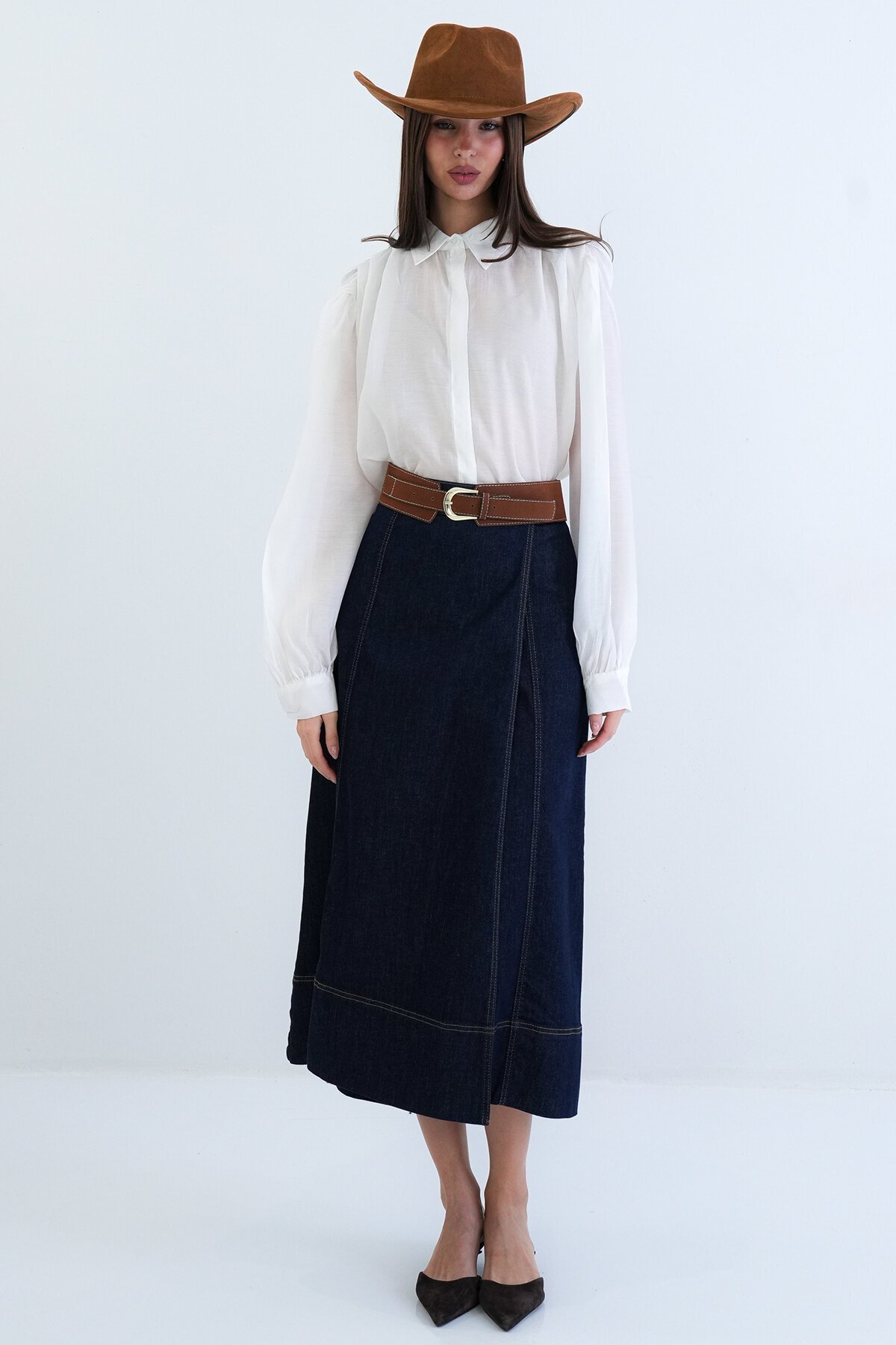 Balon Kol Oversize Gömlek