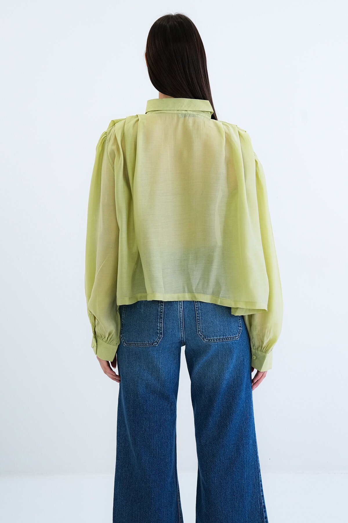 Balon Kol Oversize Gömlek