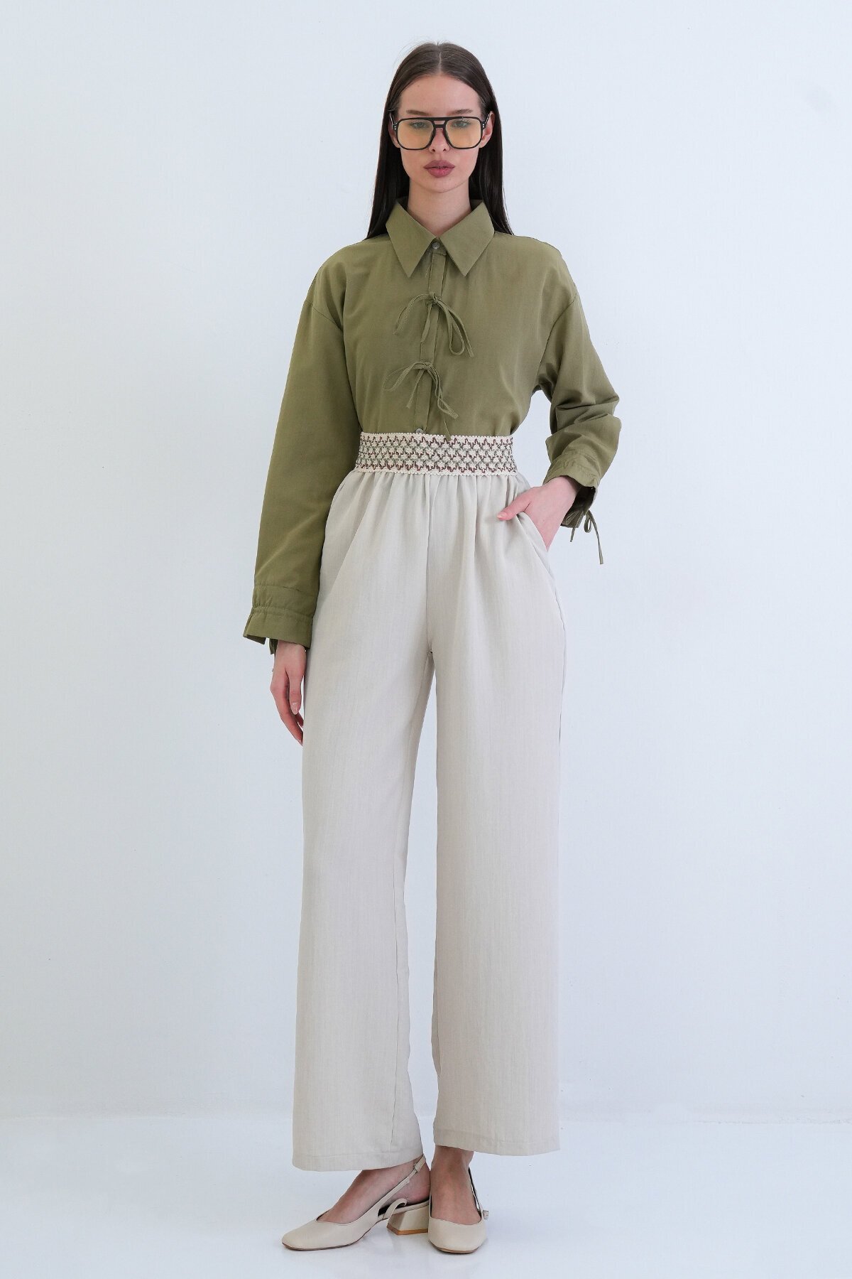 Beli Desenli Pantolon