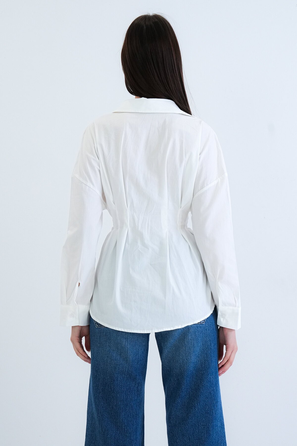 Büzgü Detaylı Gömlek