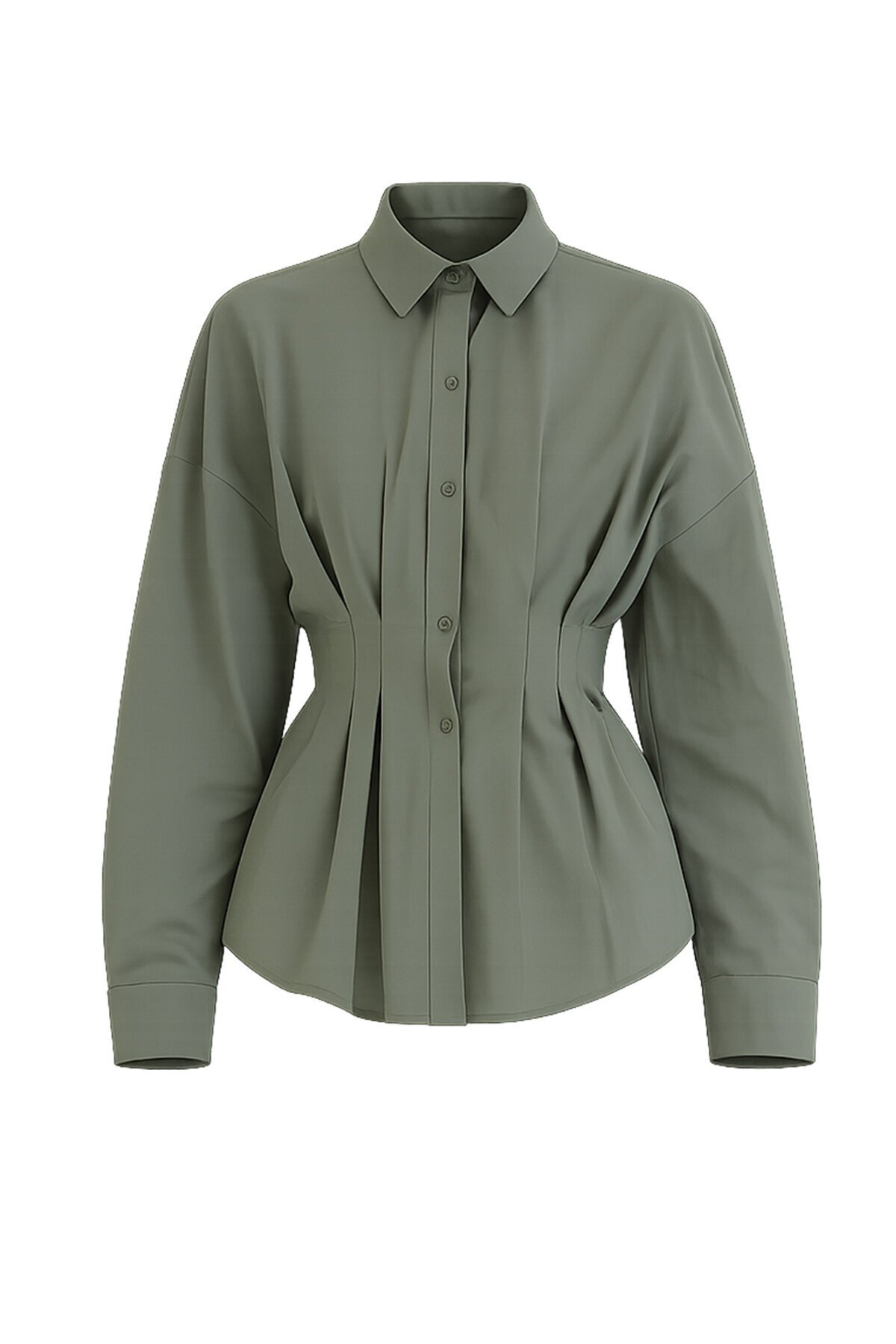 Büzgü Detaylı Gömlek