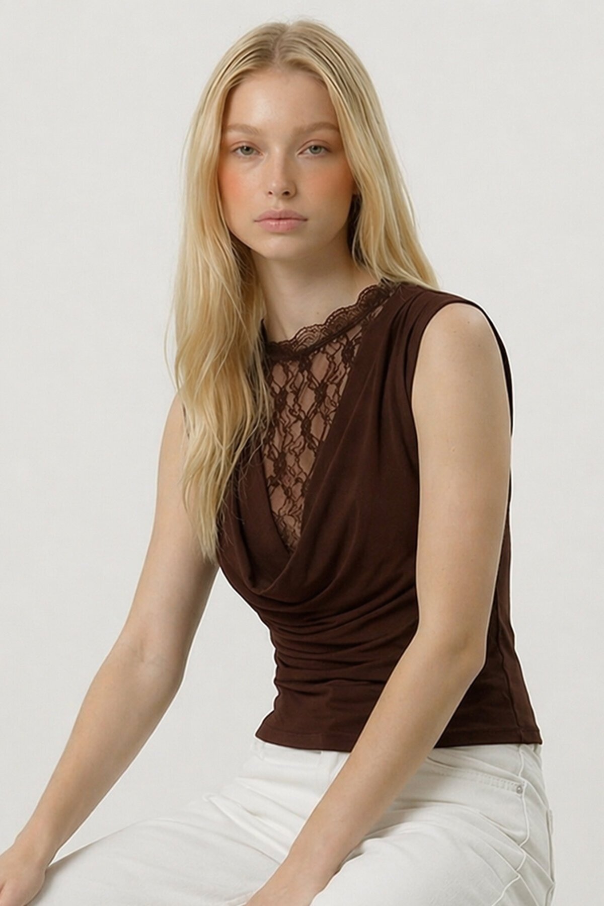 Dantelli Degaje Yaka Bluz