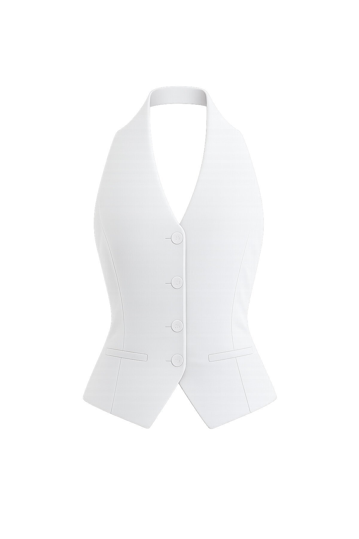 Düğme Kapamalı Klasik Yelek