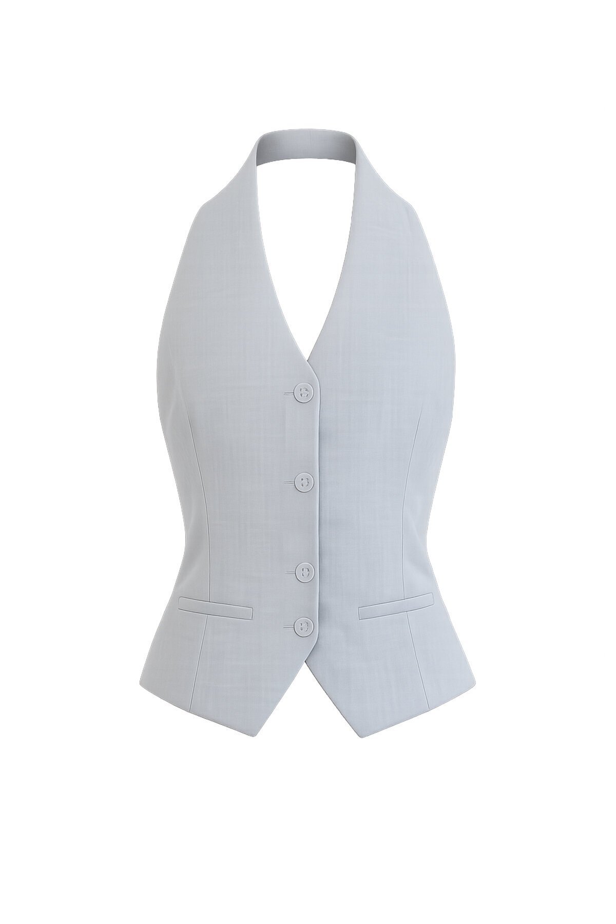 Düğme Kapamalı Klasik Yelek