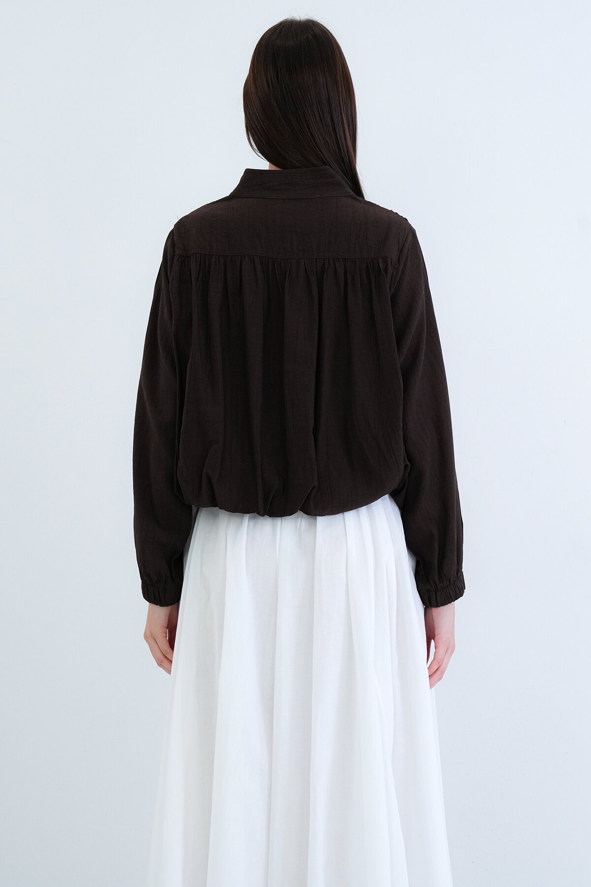 Hakim Yaka Balon Kol Bluz