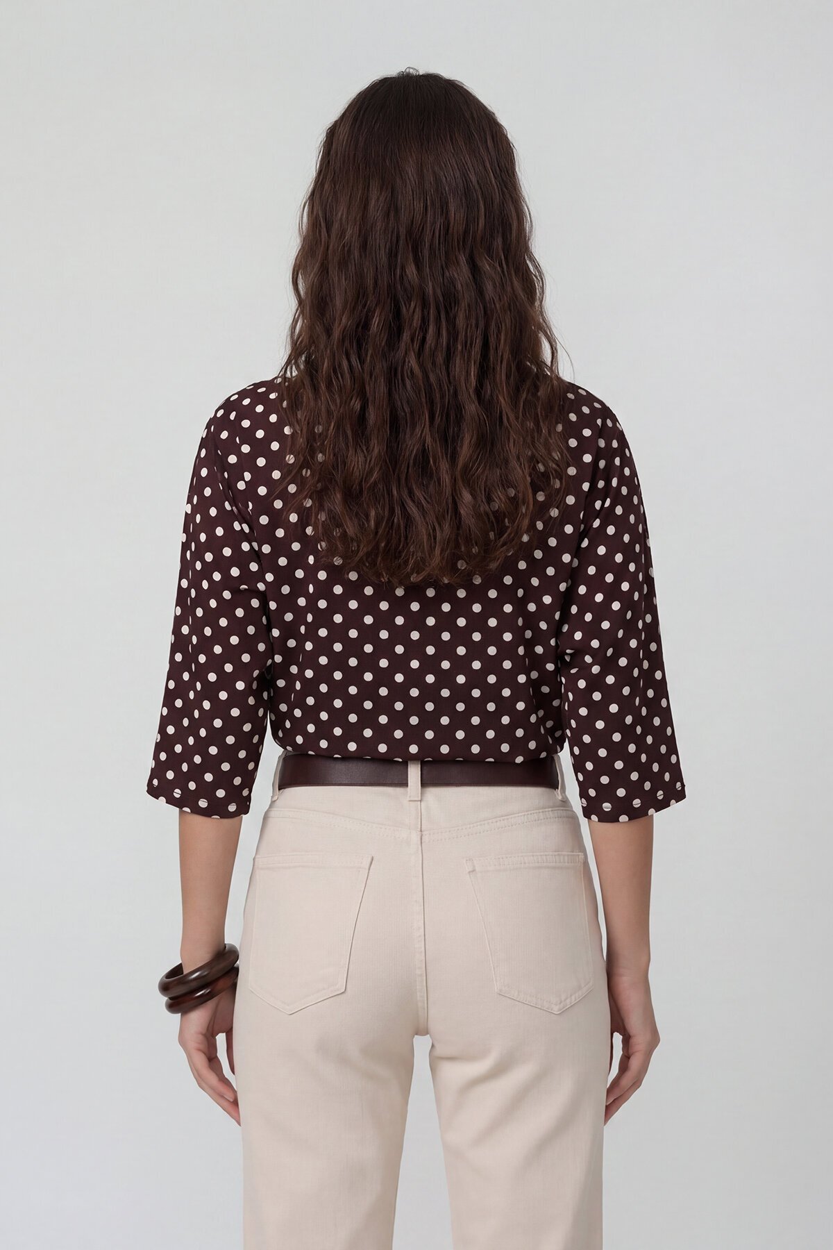 Kayık Yaka Pauntiye Beli Korsaj Detaylı Sandy Bluz