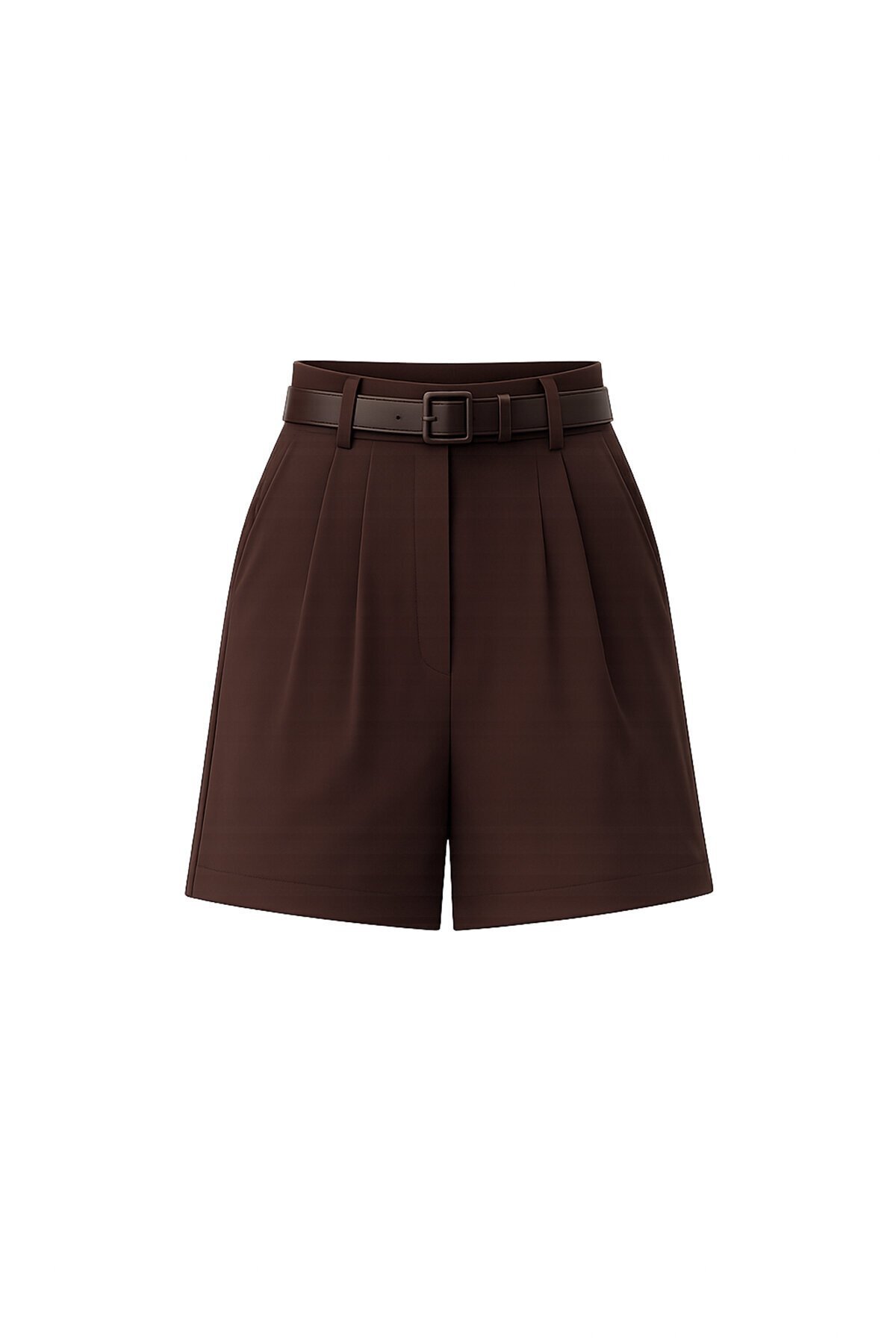 Kemer Detaylı Mini Şort