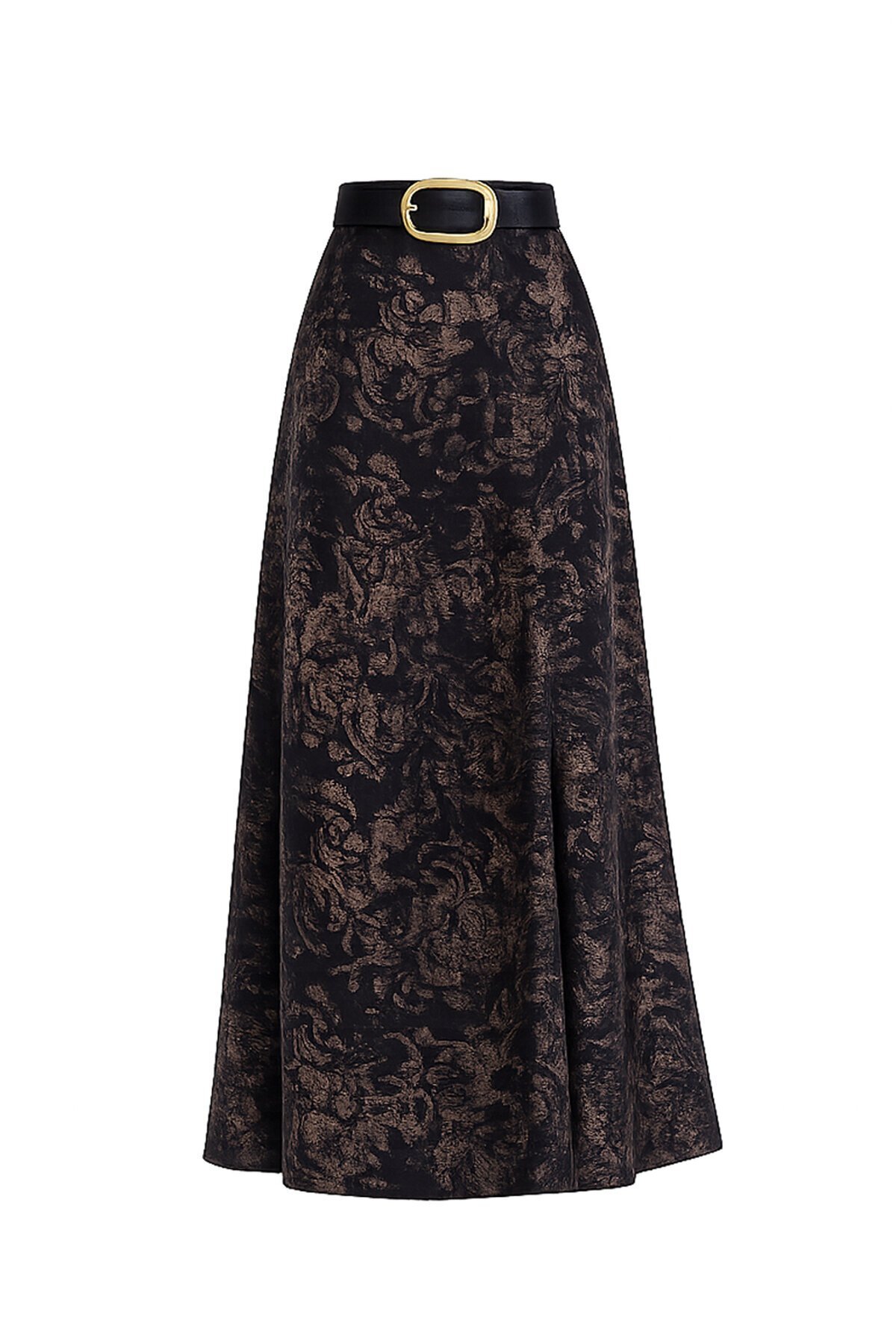 Kemerli Desenli Etek