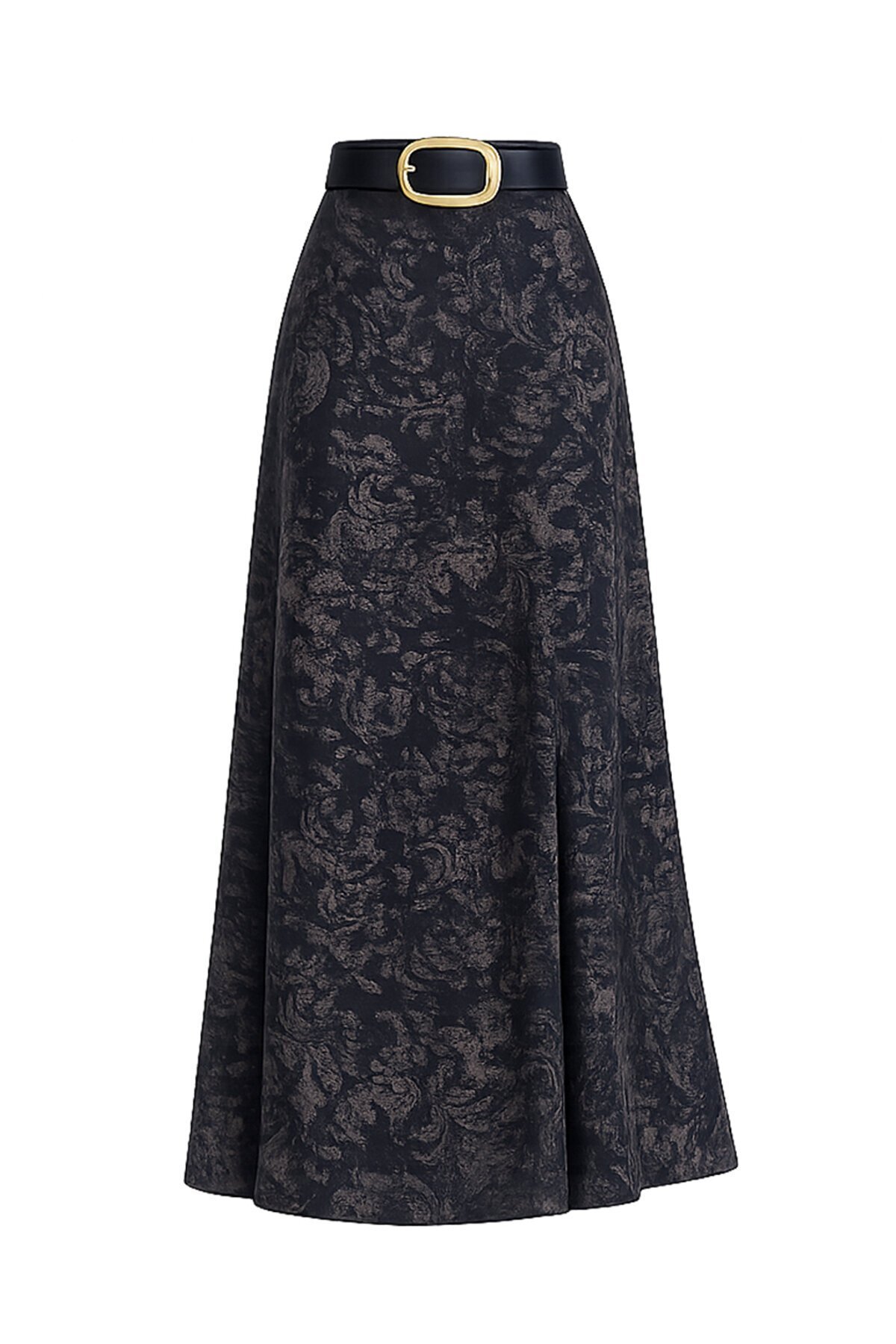 Kemerli Desenli Etek