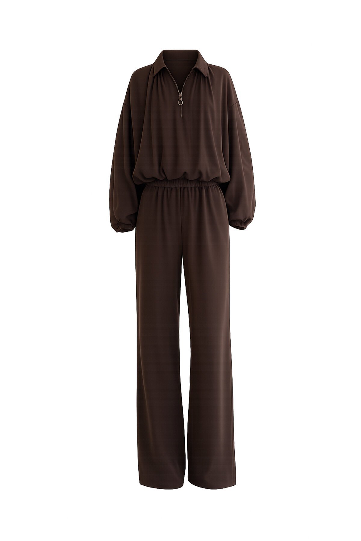 Oversize Hırka Ve Lastikli Pantolon Takım