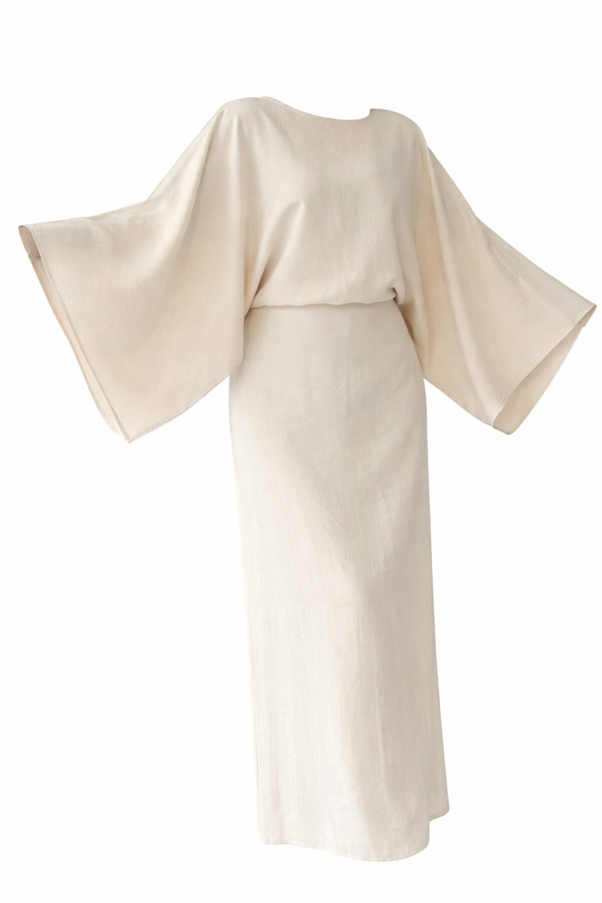 Salaş Kesim Yarasa Kol Uzun Elbise