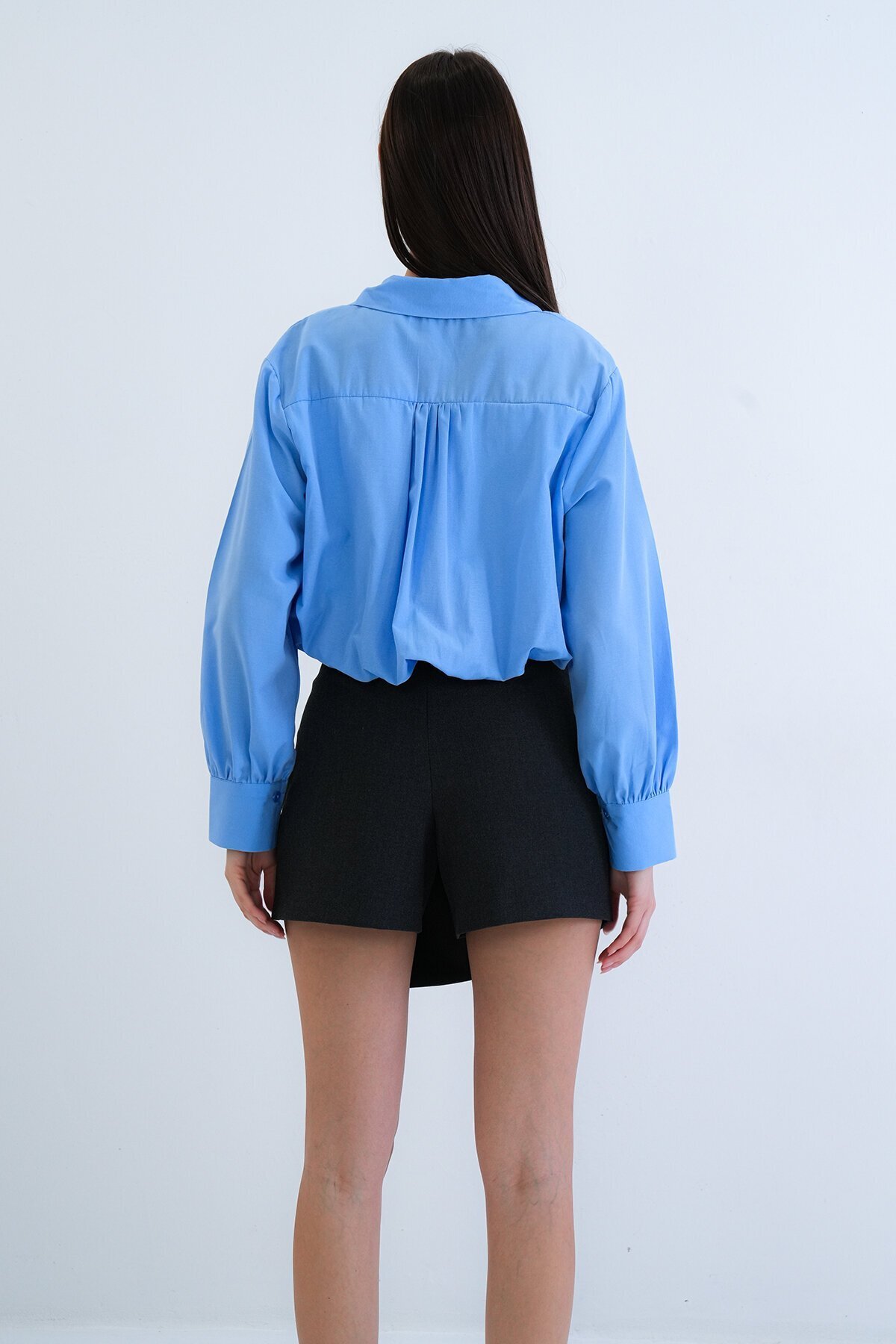 Tek Cepli Crop Gömlek