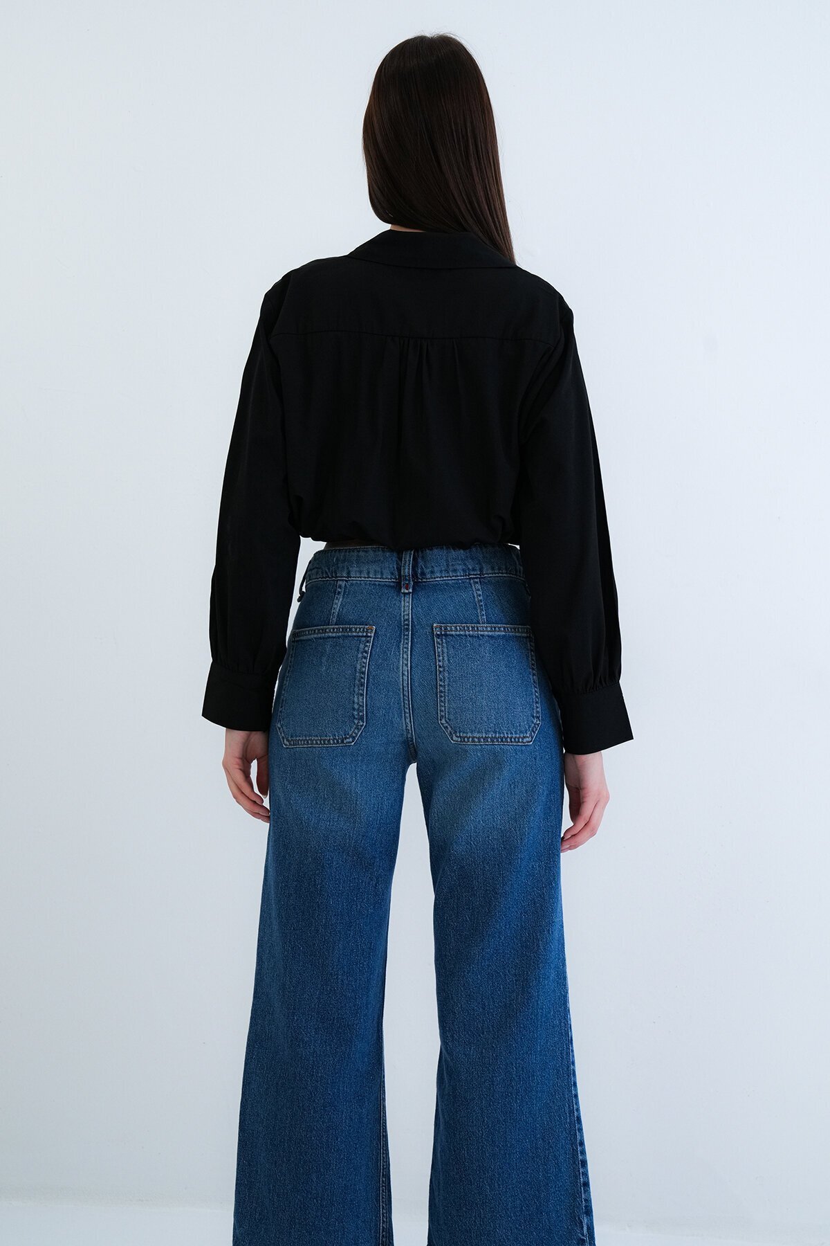 Tek Cepli Crop Gömlek