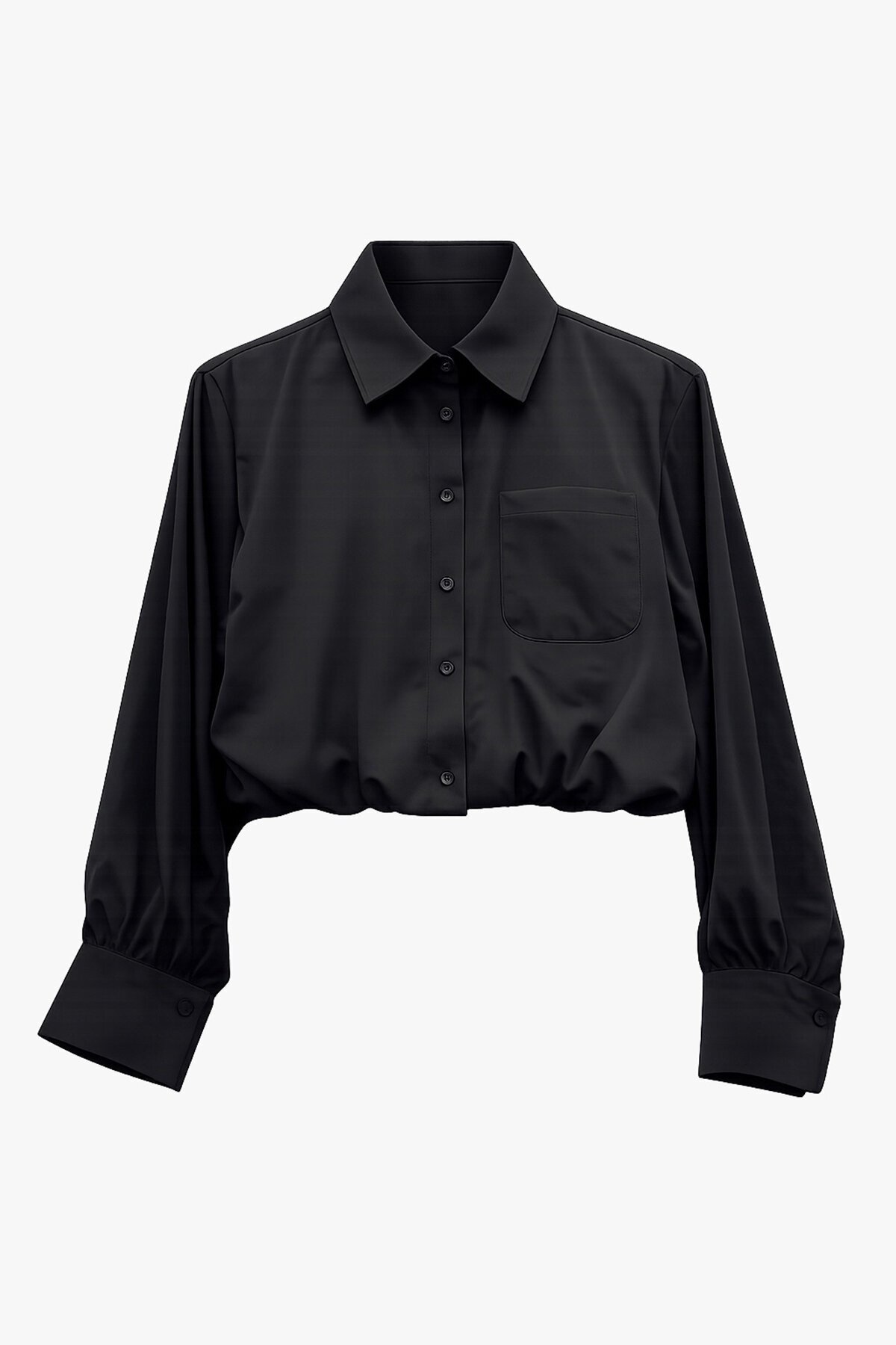 Tek Cepli Crop Gömlek