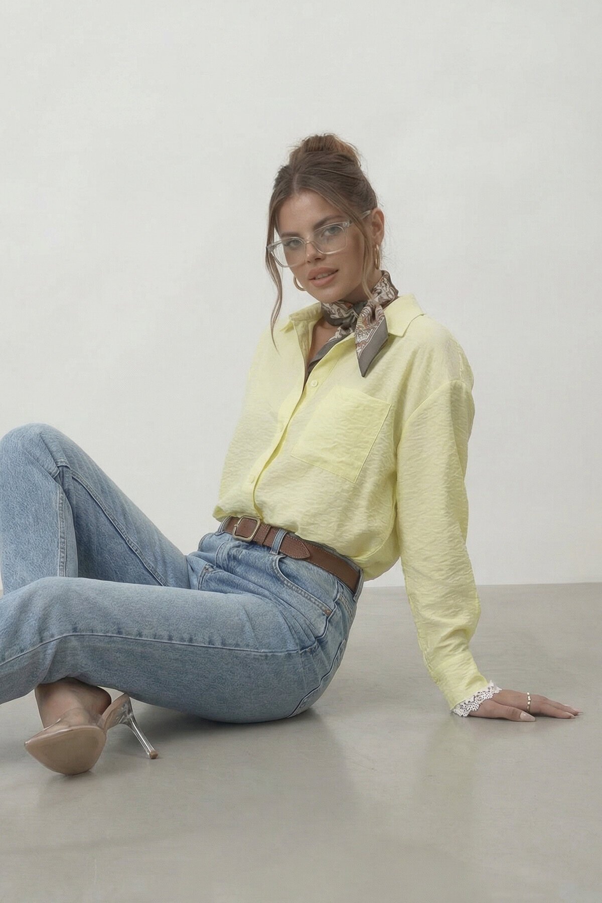 Tek Cepli Dokulu Gömlek