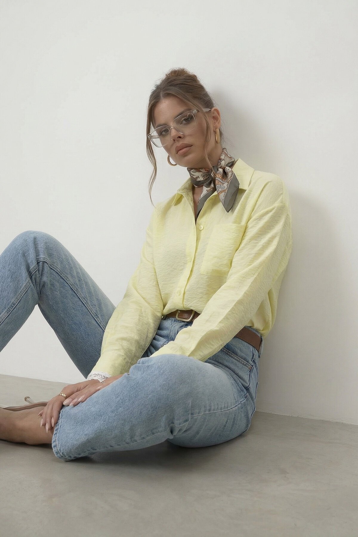 Tek Cepli Dokulu Gömlek