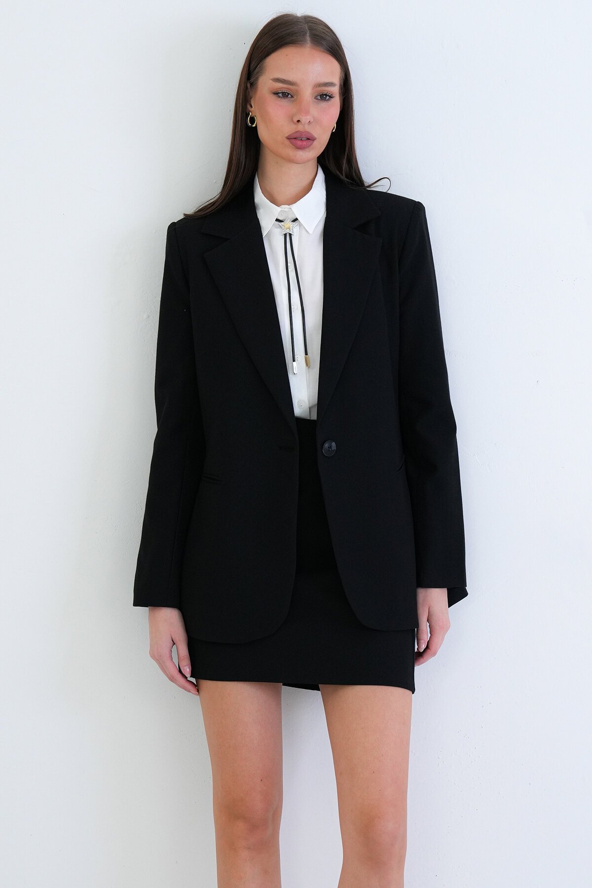 Tek Düğmeli Blazer Ceket