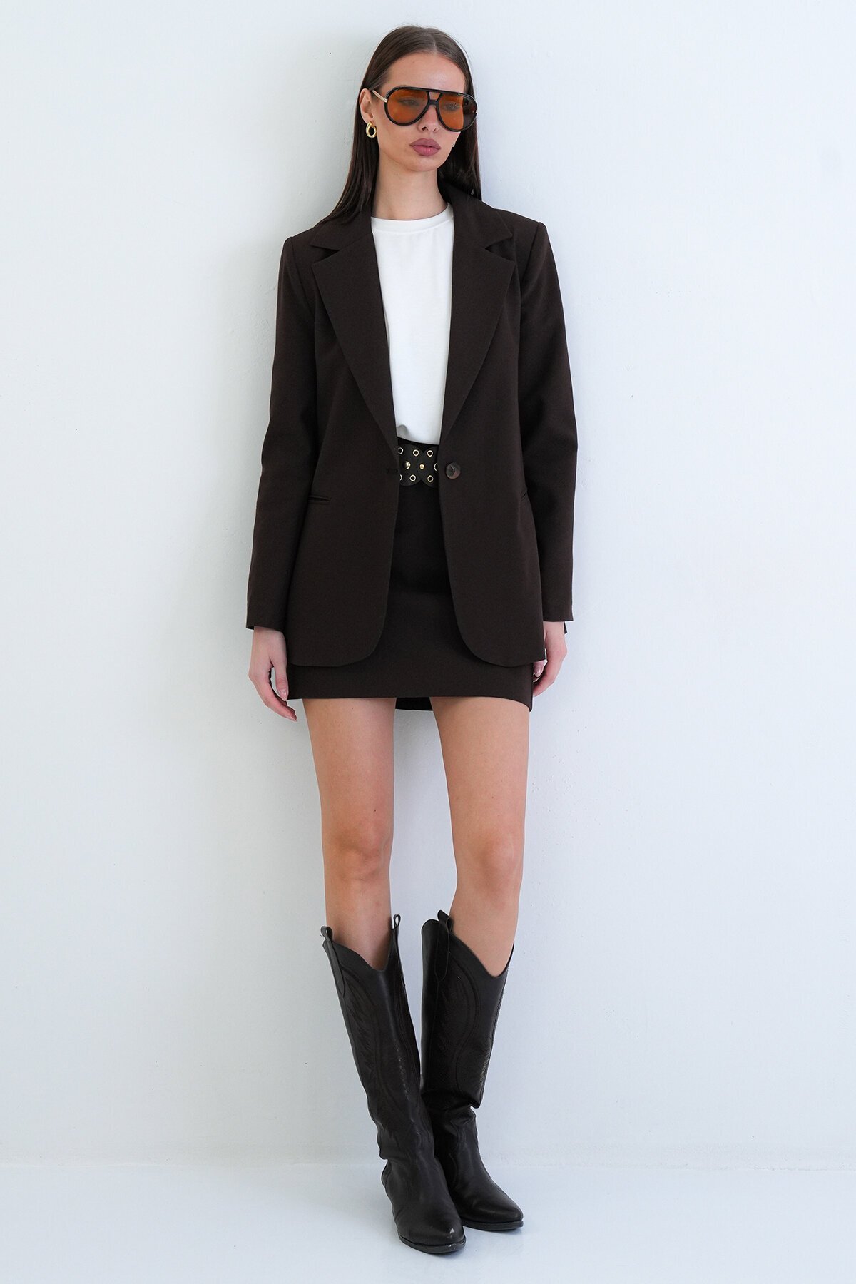 Tek Düğmeli Blazer Ceket