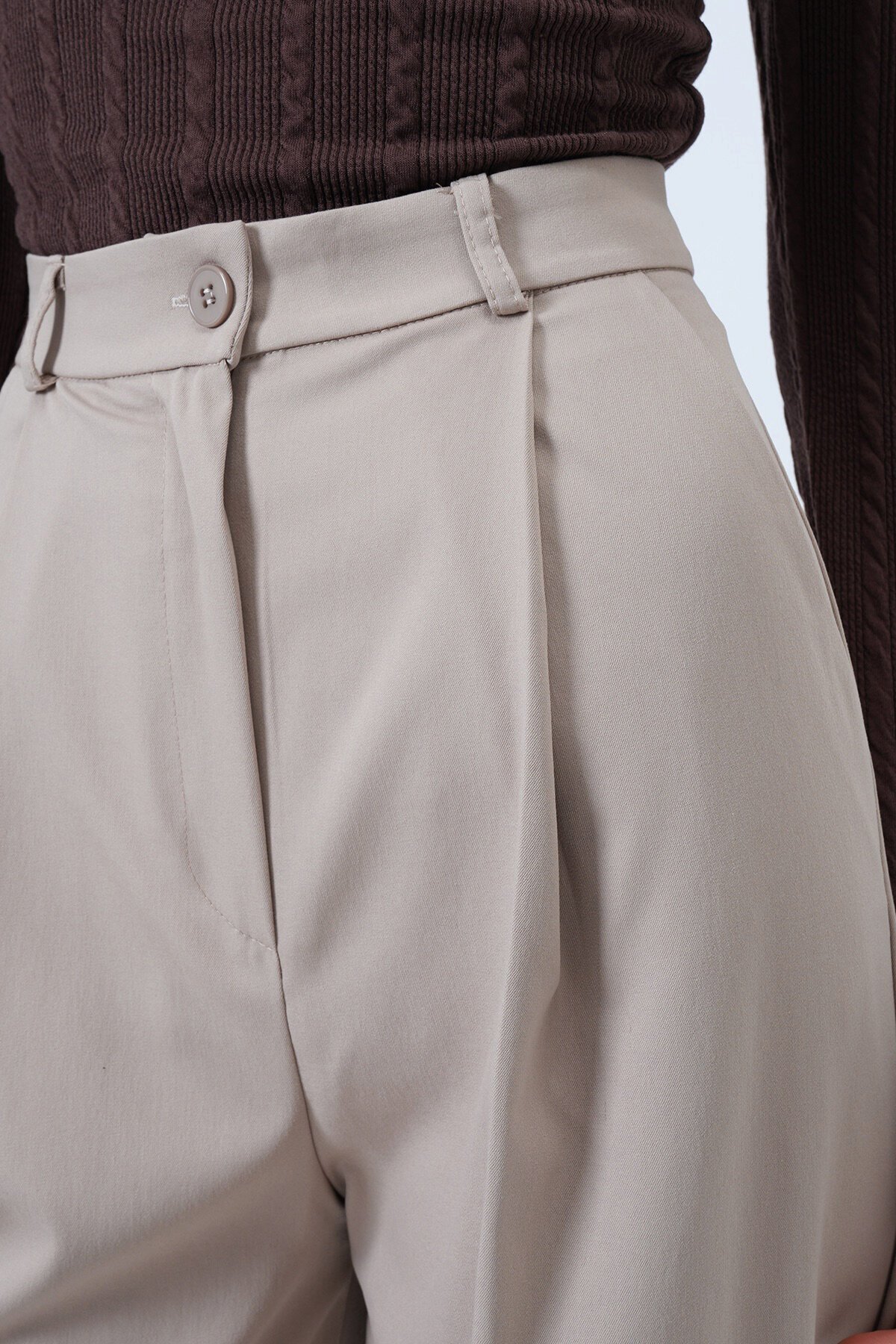 Tek Düğmeli Çift Cepli Astarlı Yelek Pantolon Takım