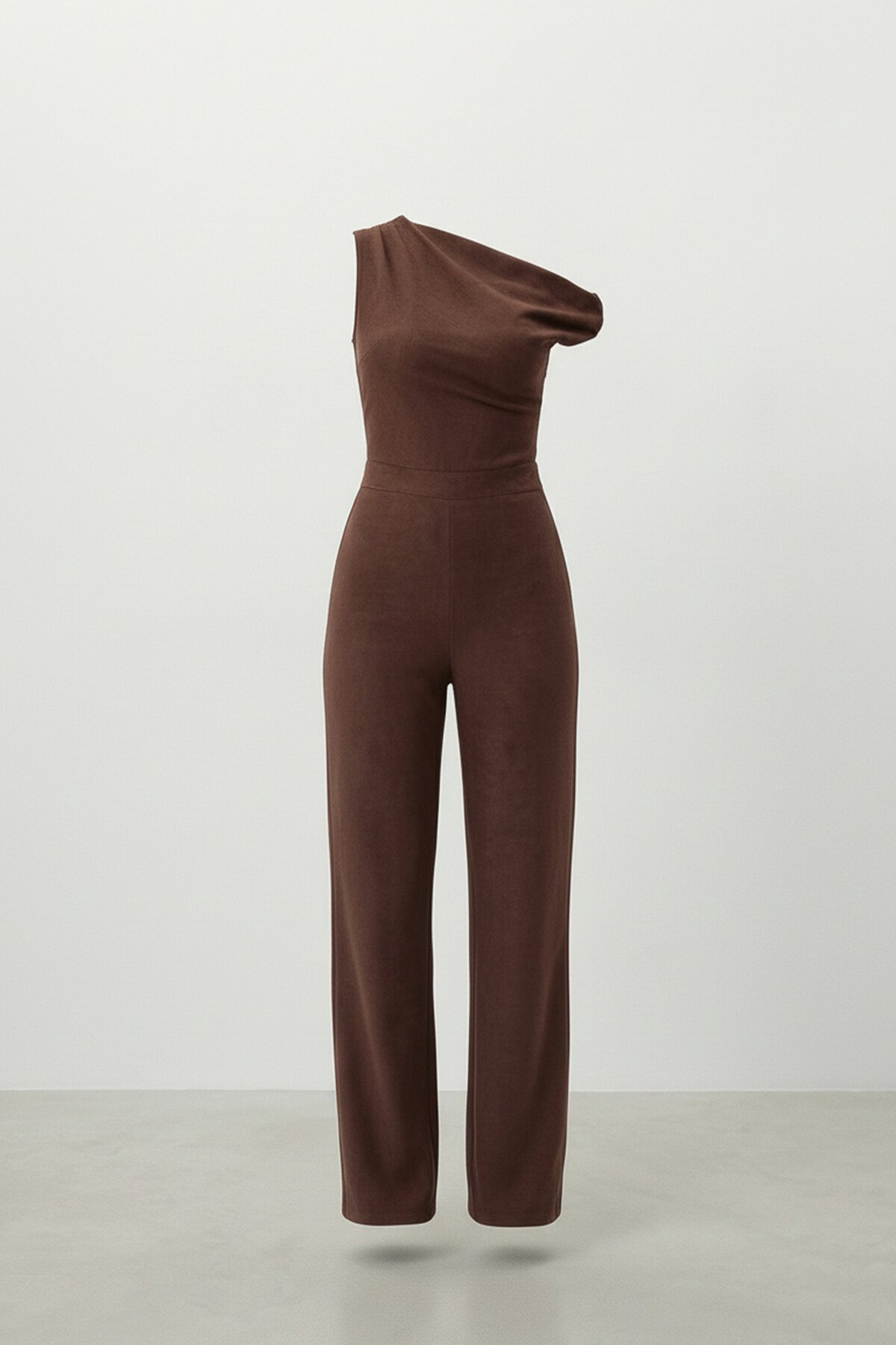 Tek Omuz Düz Kesim Bluz Ve Pantolon Takım