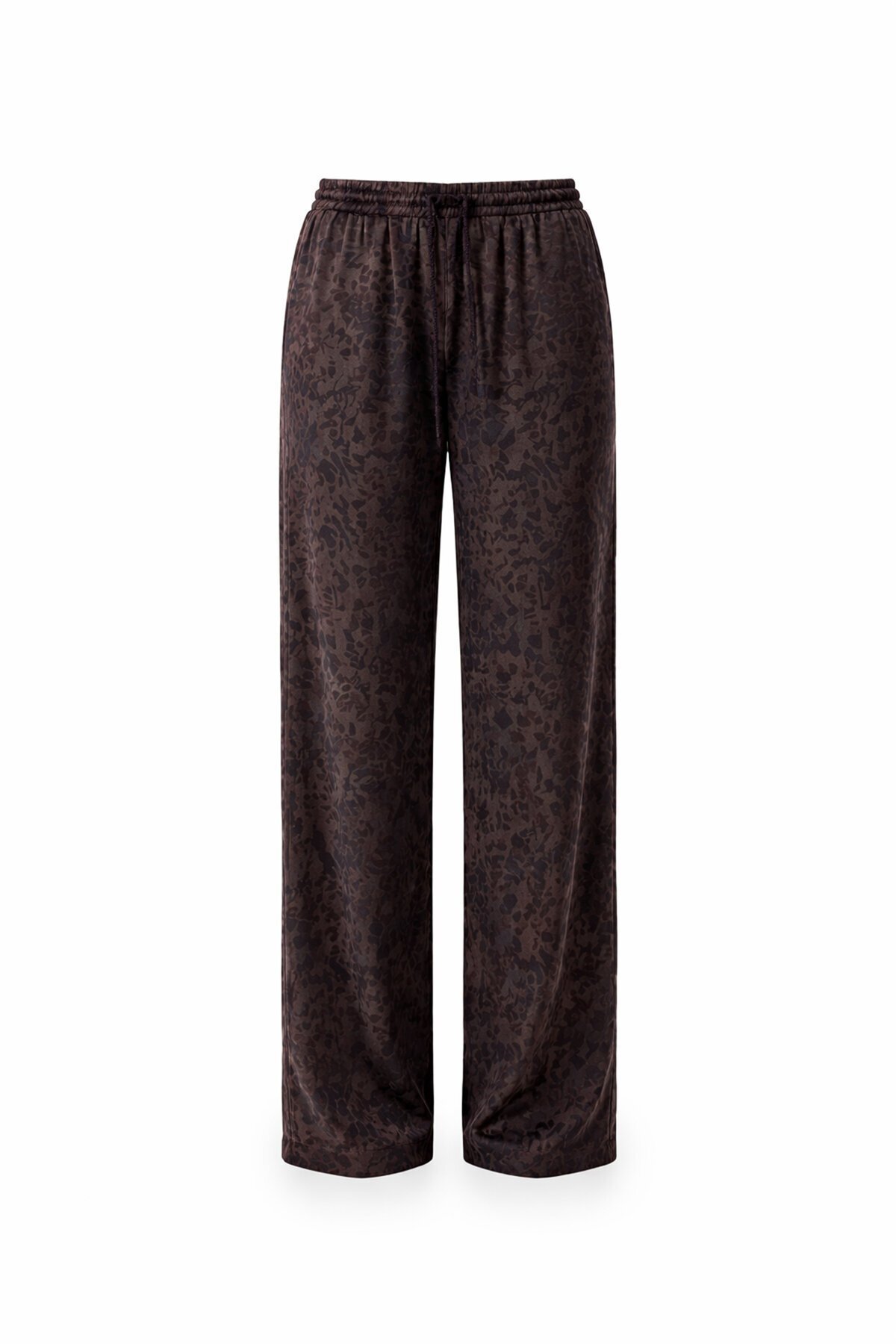 Yüksek Bel Desenli Pantolon