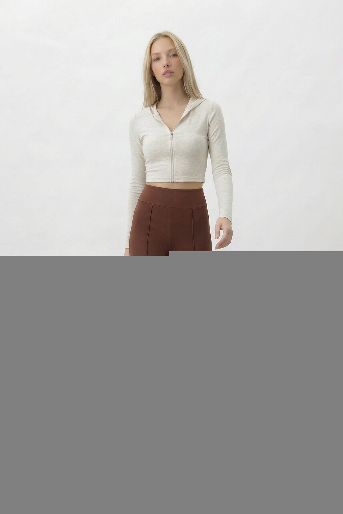 Yüksek Bel İspanyol Paça Pantolon