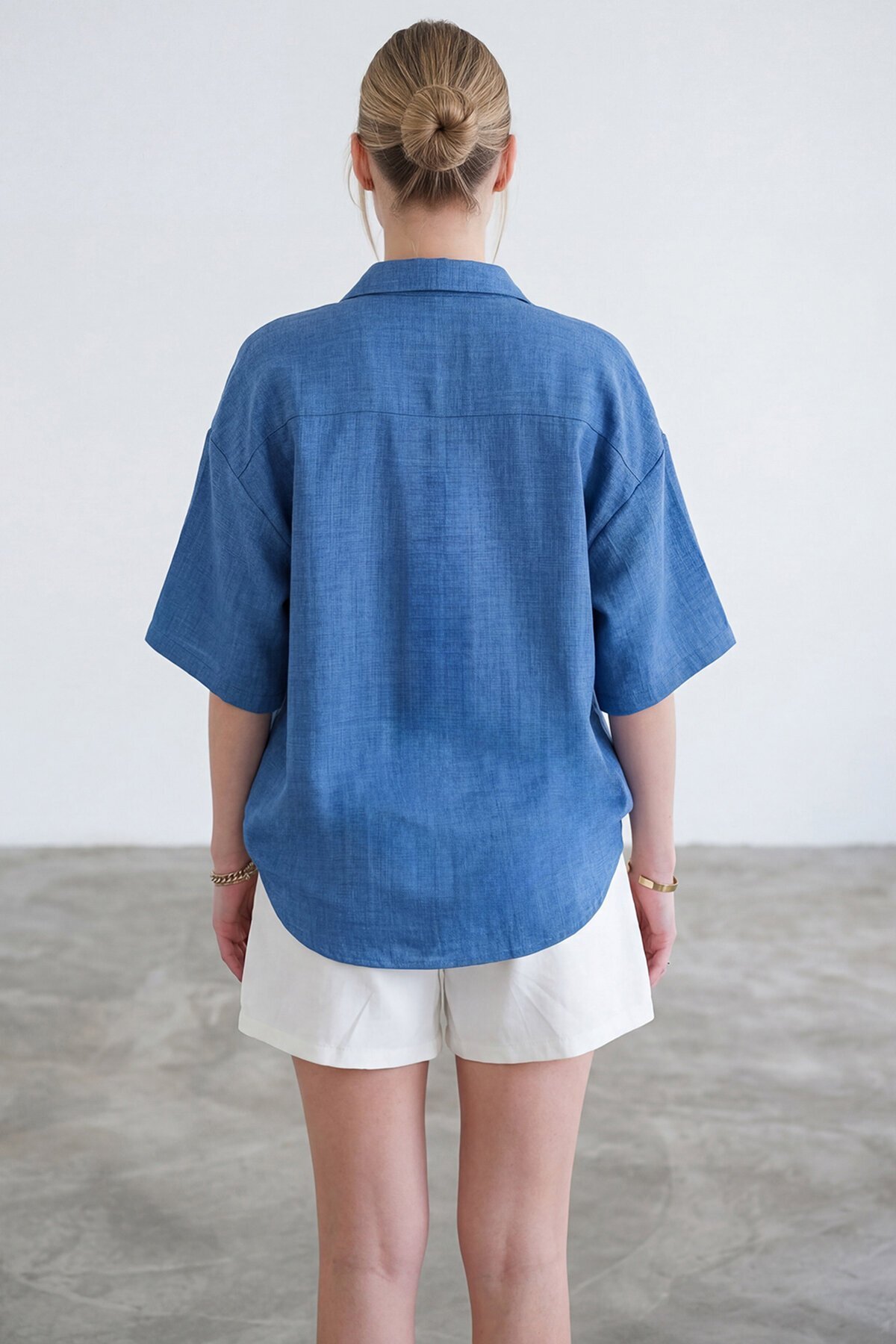 Zarf Cepli Sofia Keten Gömlek