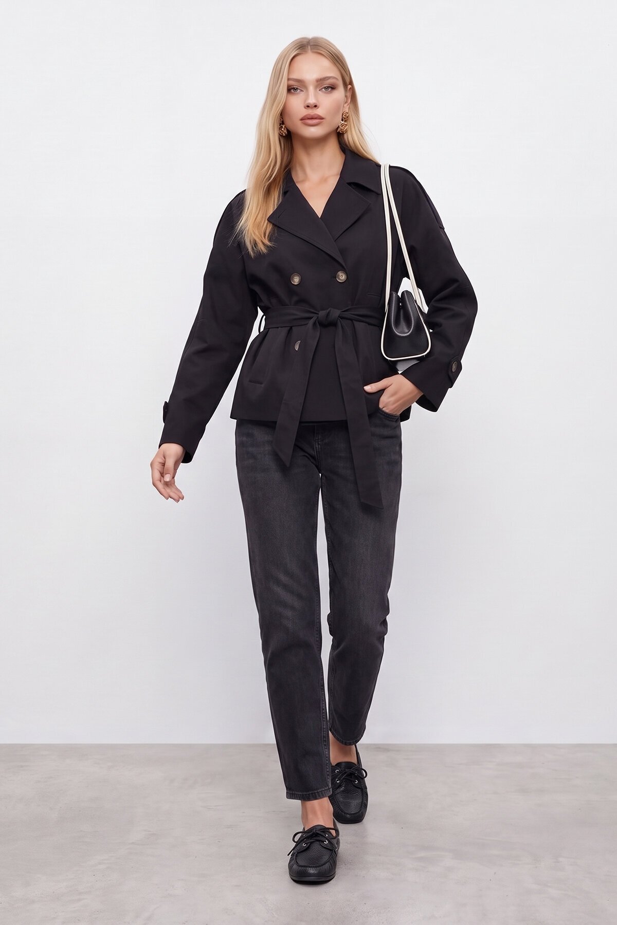 Bağlamalı Trençkot