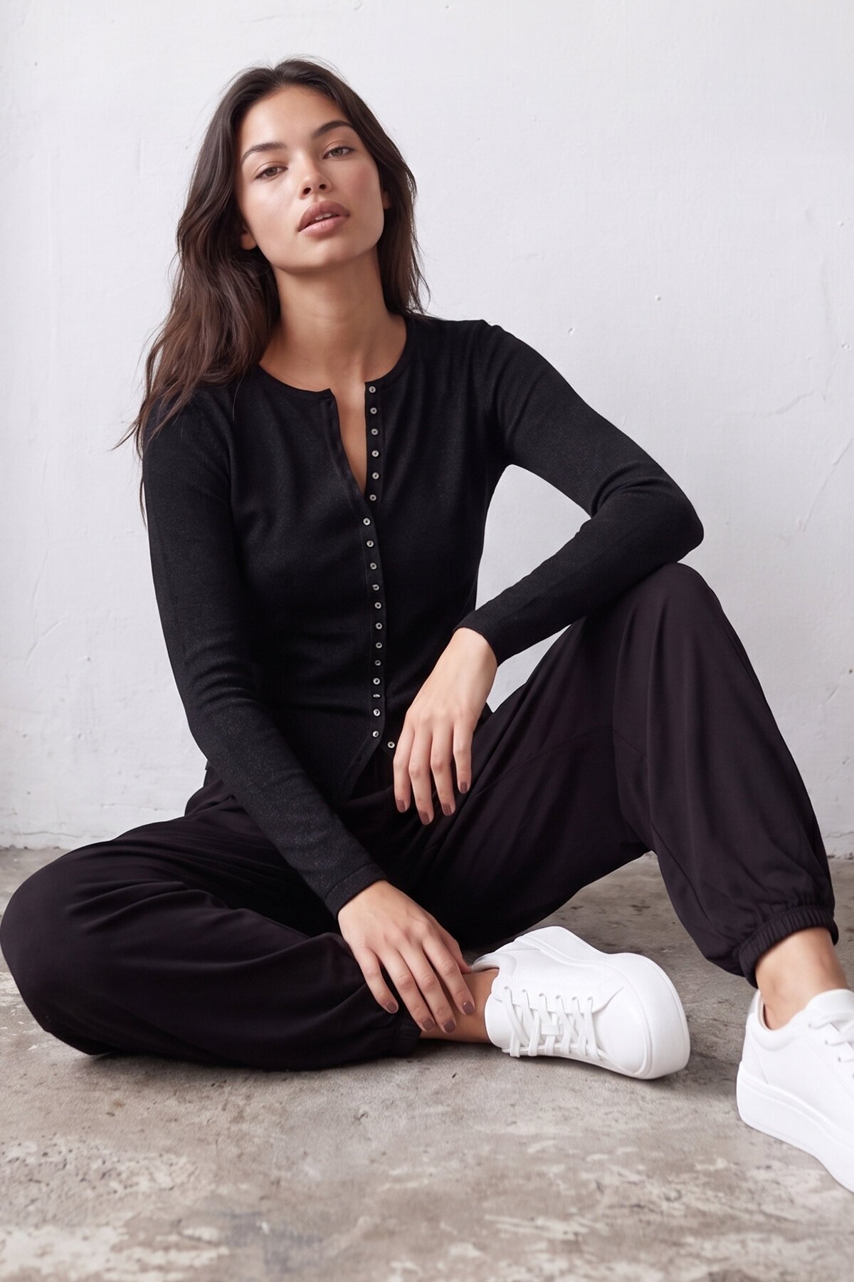 Balloon Fit Basic Pantolon