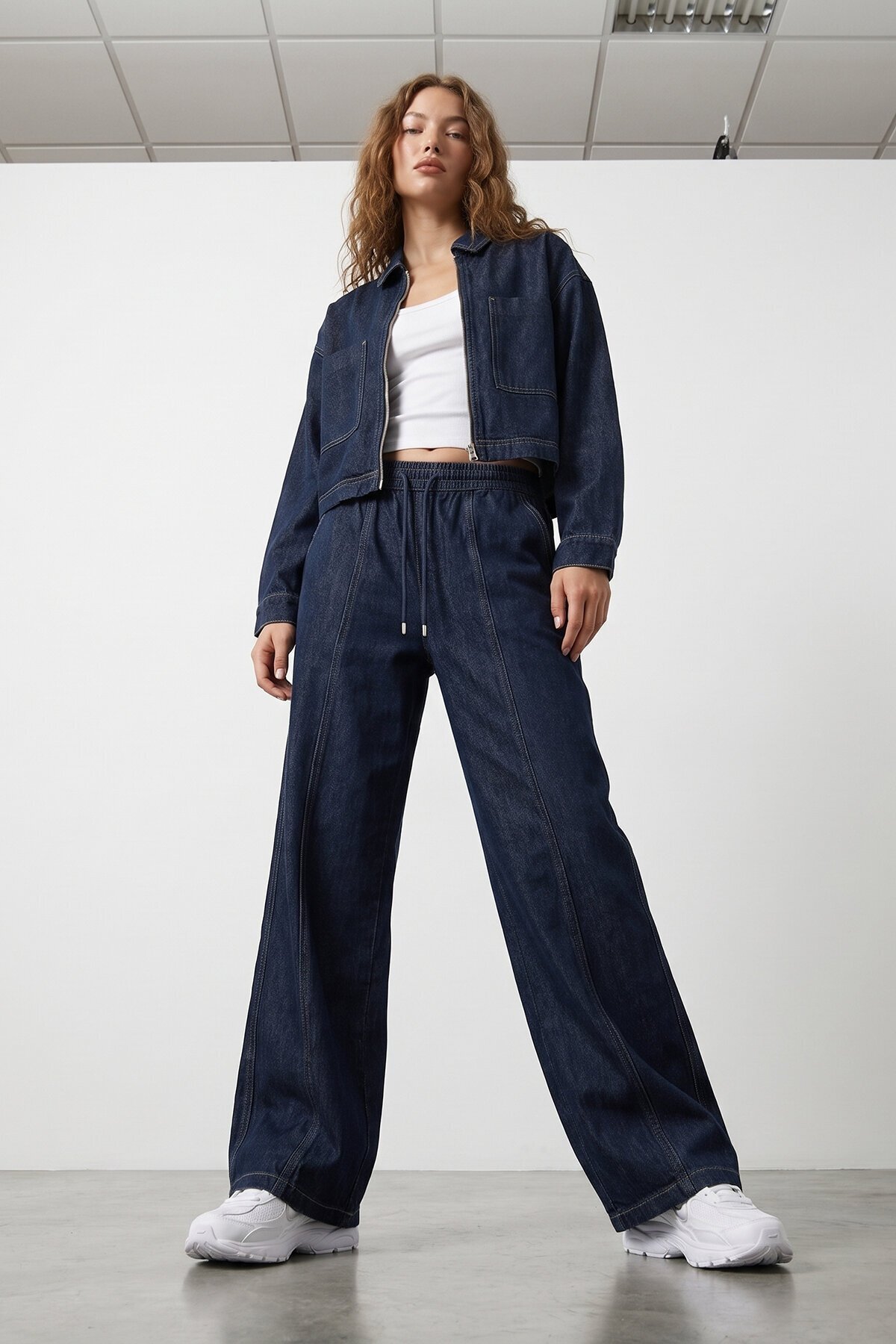 Denim Ceket ve Pantolon İkili Takım