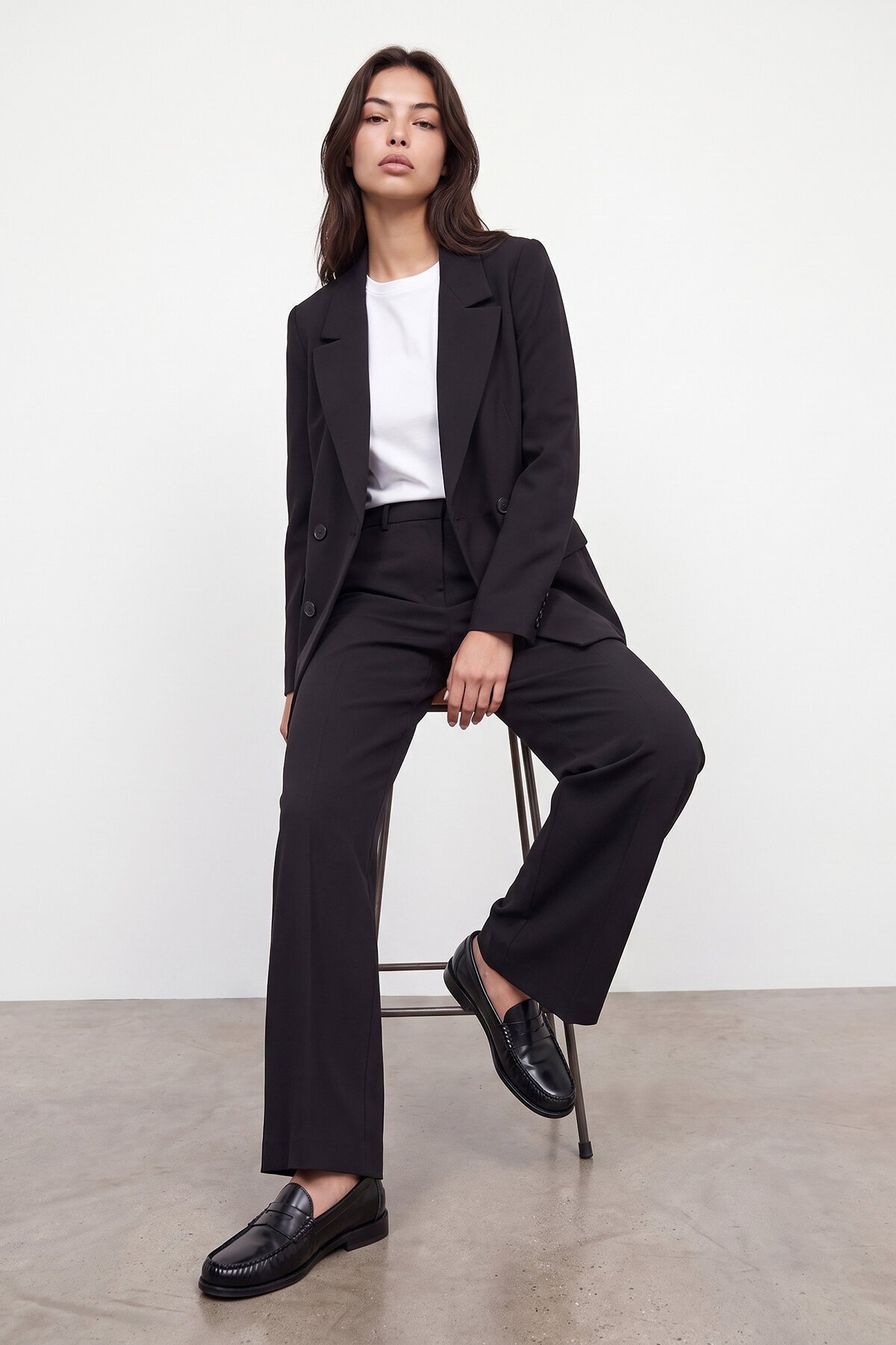 Düğmeli Blazer Ceket