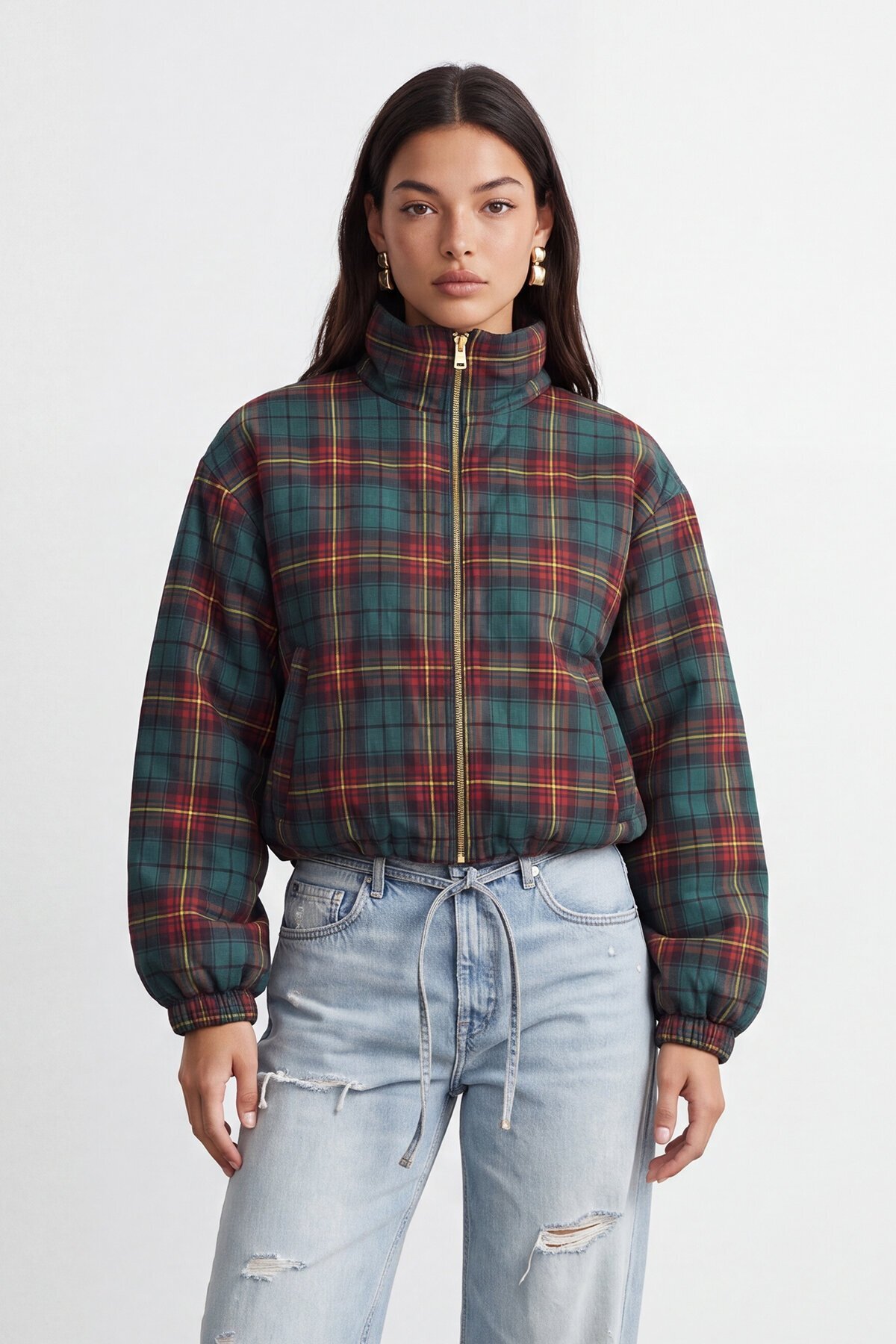 Ekose Bomber Ceket