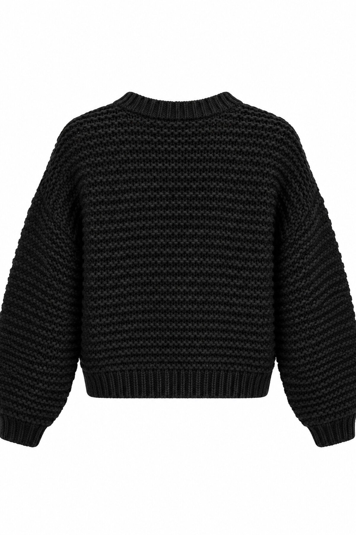 Kalın Örgü Crop Kazak