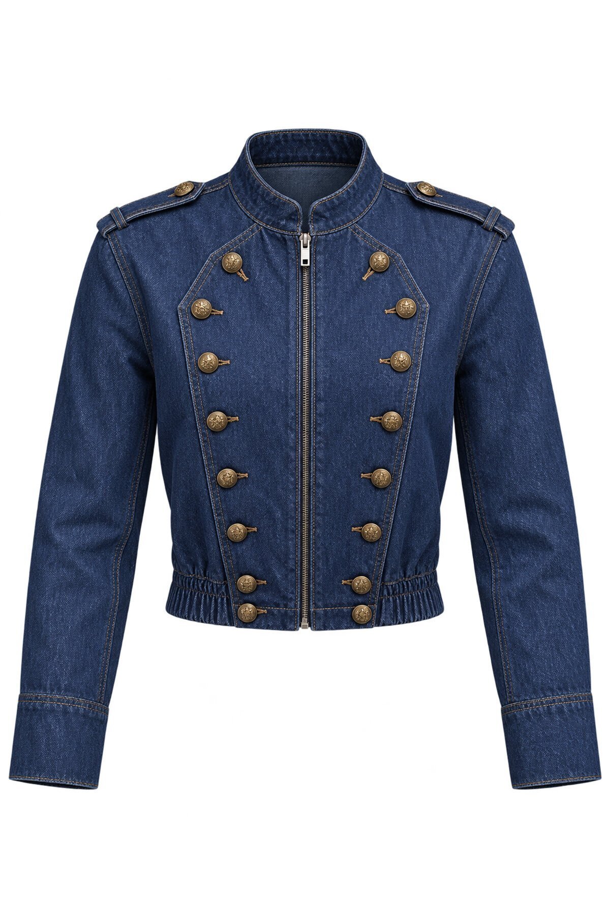 TRF Düğmeli Denim Ceket
