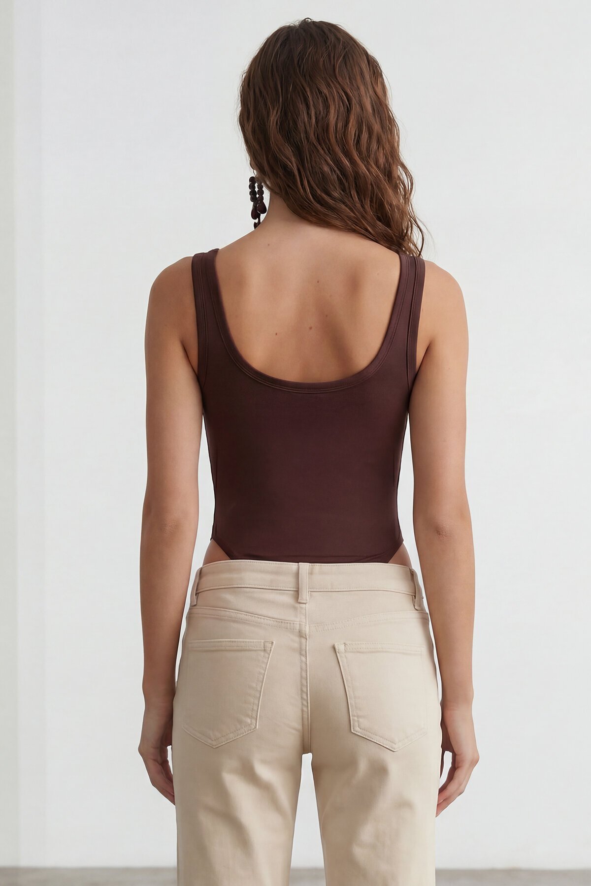 U Yaka Stretch Çıtçıtlı Body