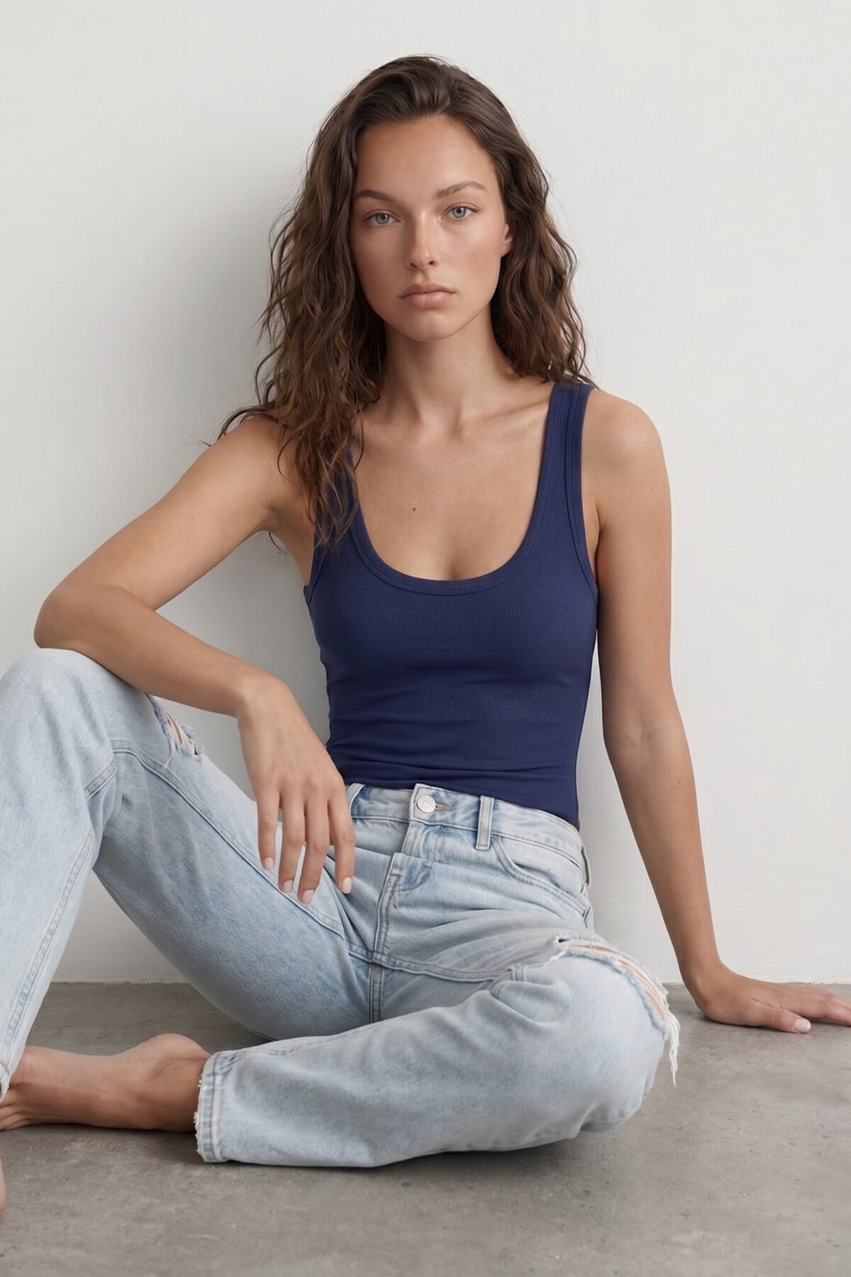 U Yaka Stretch Çıtçıtlı Body