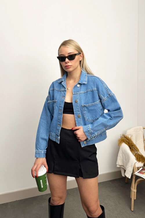 Mavi Crop Denım Ceket