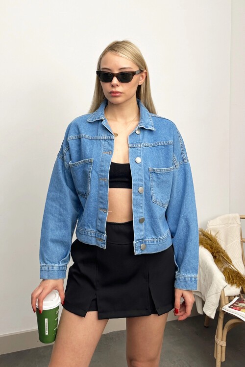 Mavi Crop Denım Ceket