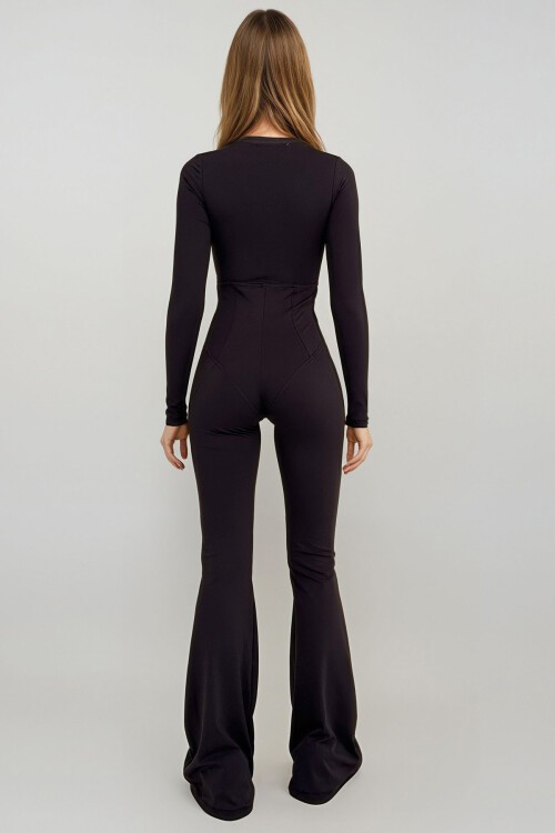 Mürdüm Fermuarlı Tulum