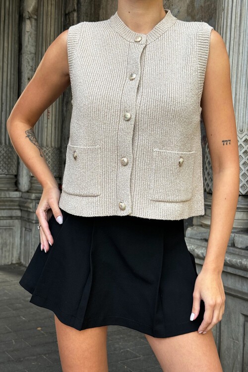 Taş Premium Triko Yelek