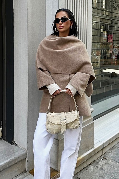 Taş Yün Karışımlı Ceket