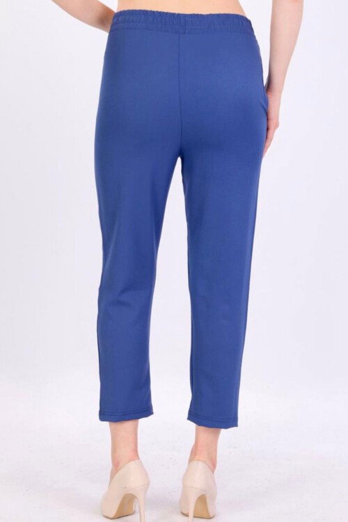 Saks Çift Cepli Beli Lastikli Havuç Pantolon