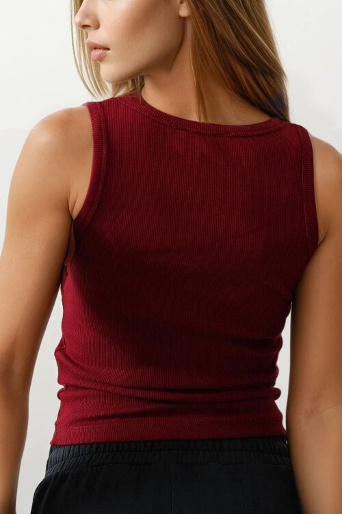 Bordo U Yaka Basic Atlet Bluz