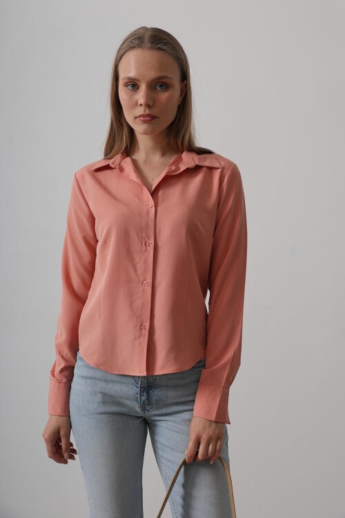 Somon Slim Fit Uzun Kol Basic Gömlek